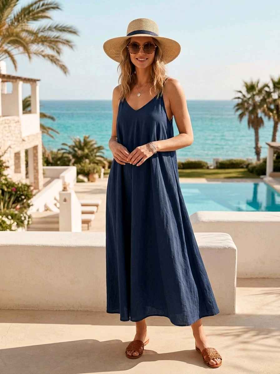 Robe À Bretelles En Coton Légère (x6)