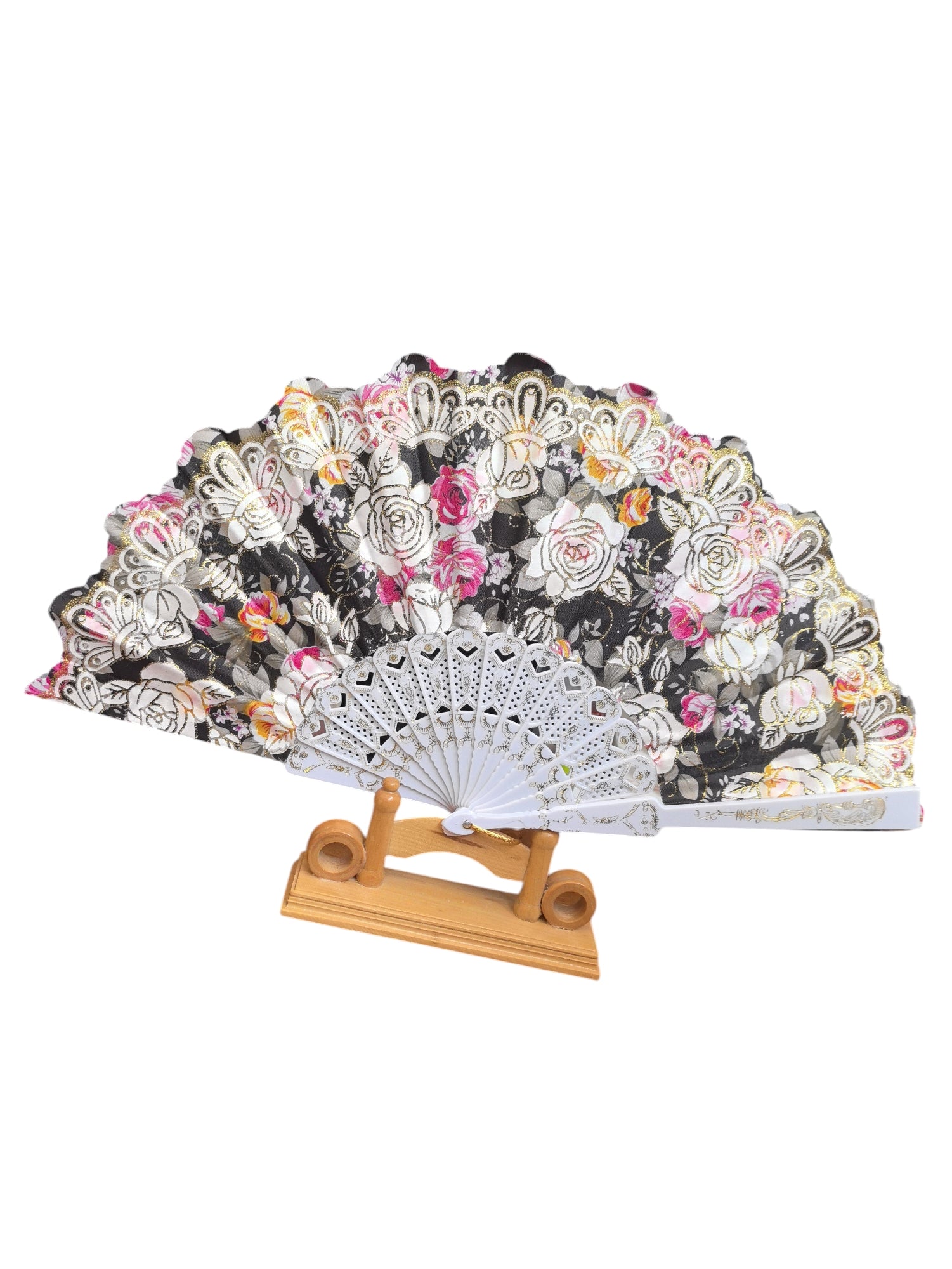 Éventails motif des roses(x12) #21