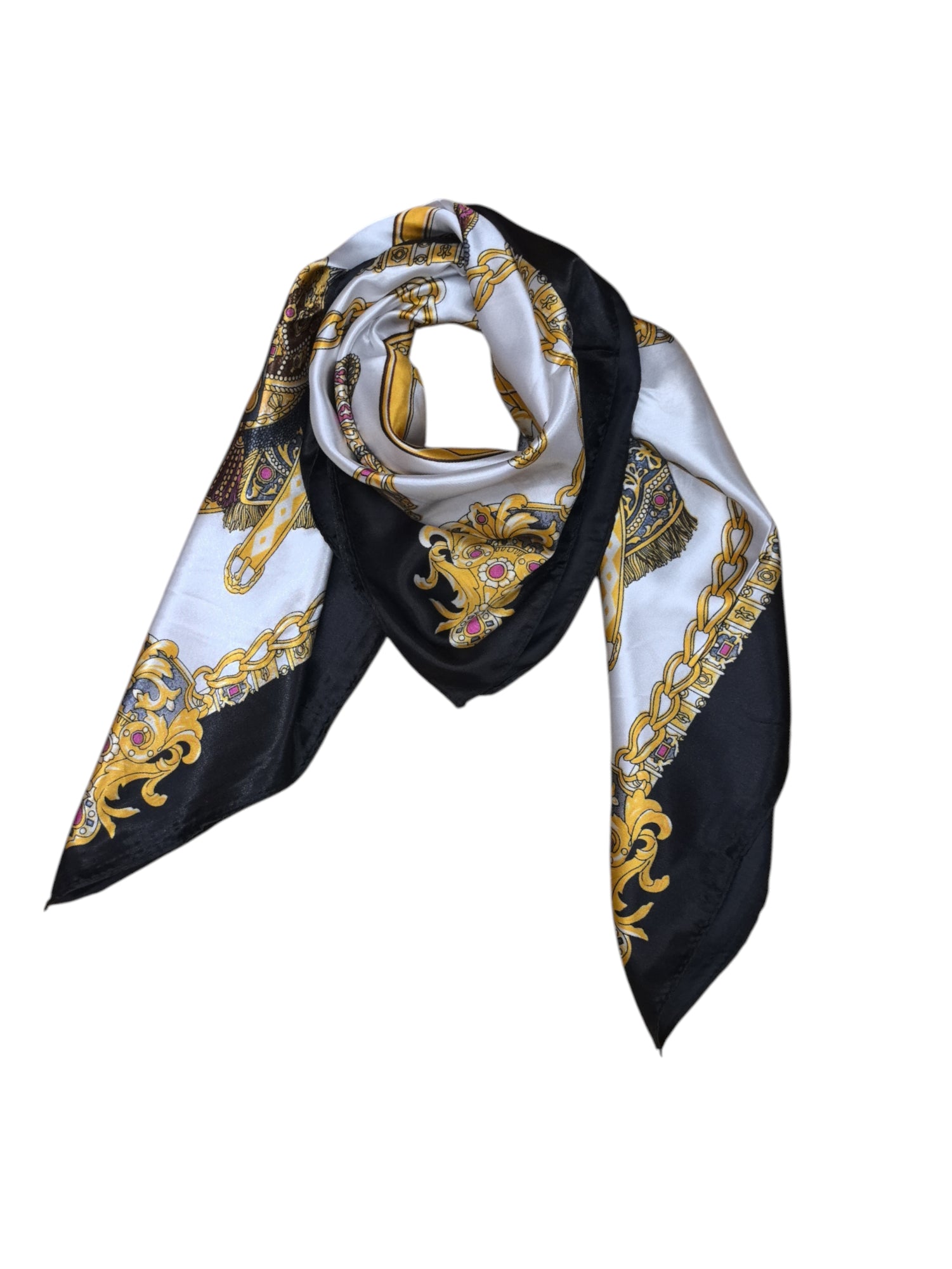 Foulard carré 90cm imprimé fantaisie (x10)#4