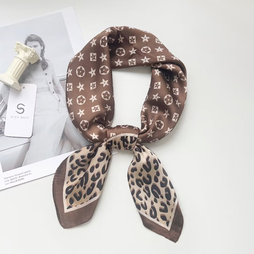 Foulard Carré touche soie 70cmx70cm (x12)#53