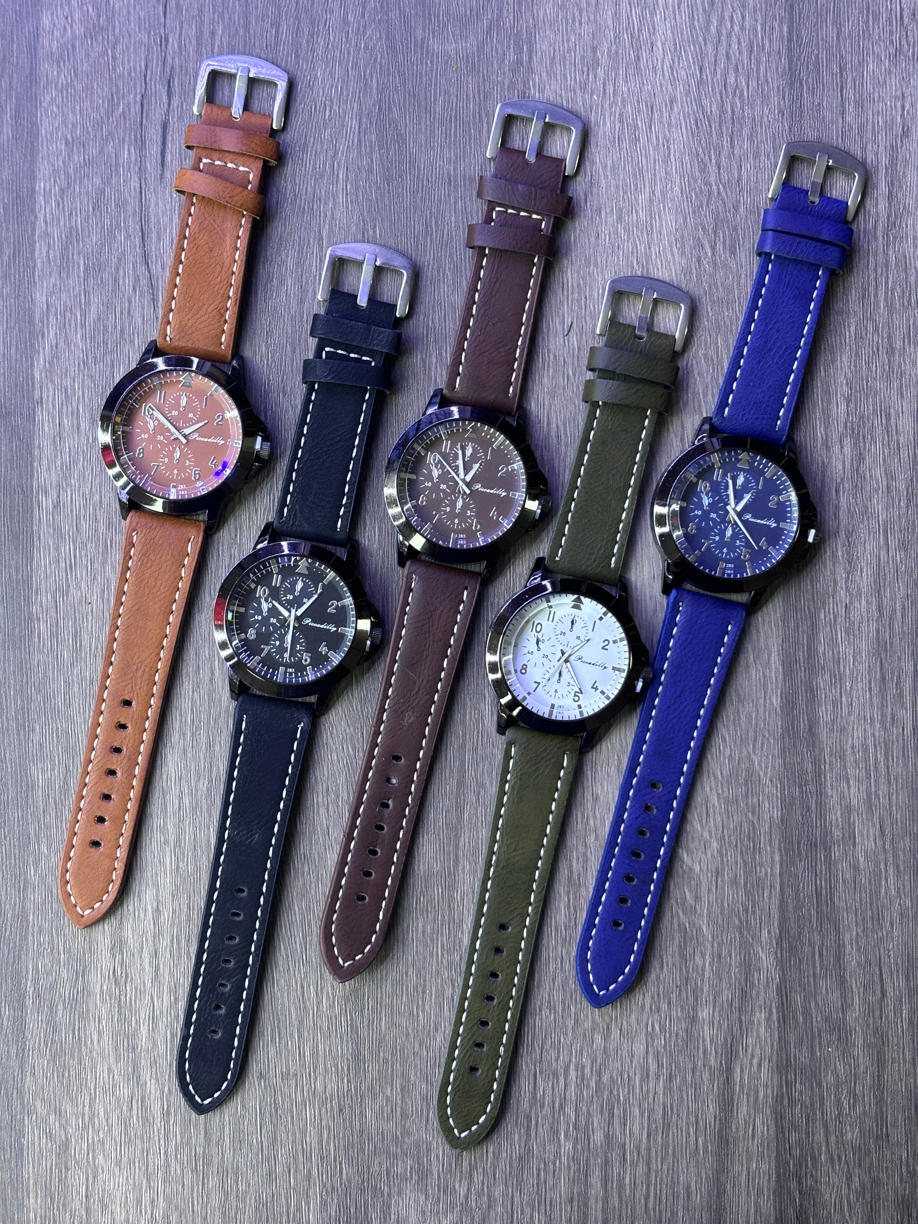 Montre homme similicuir (x6)M224