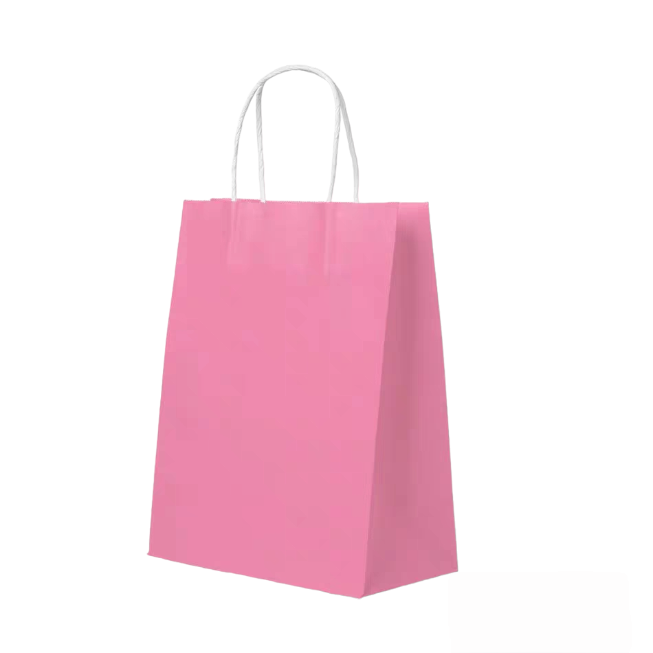 LOT DE 60-Sacs papier kraft /31*12*42cm (couleurs mélangées)
