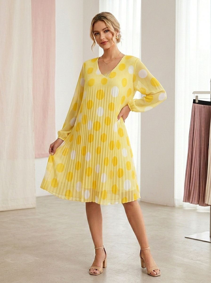 Robe Plissé Imprimée (x6)