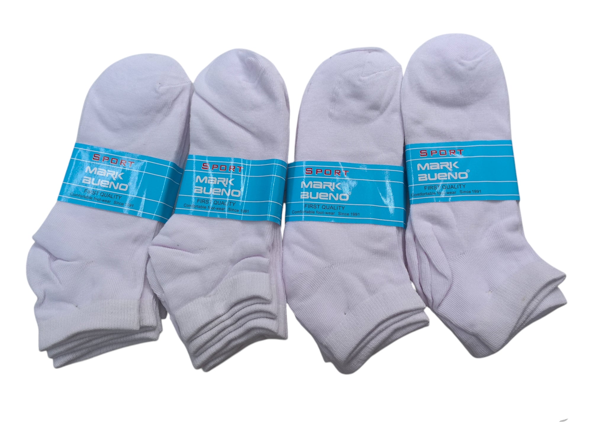 FEMME Chaussettes blanches courtes en coton  (x24)