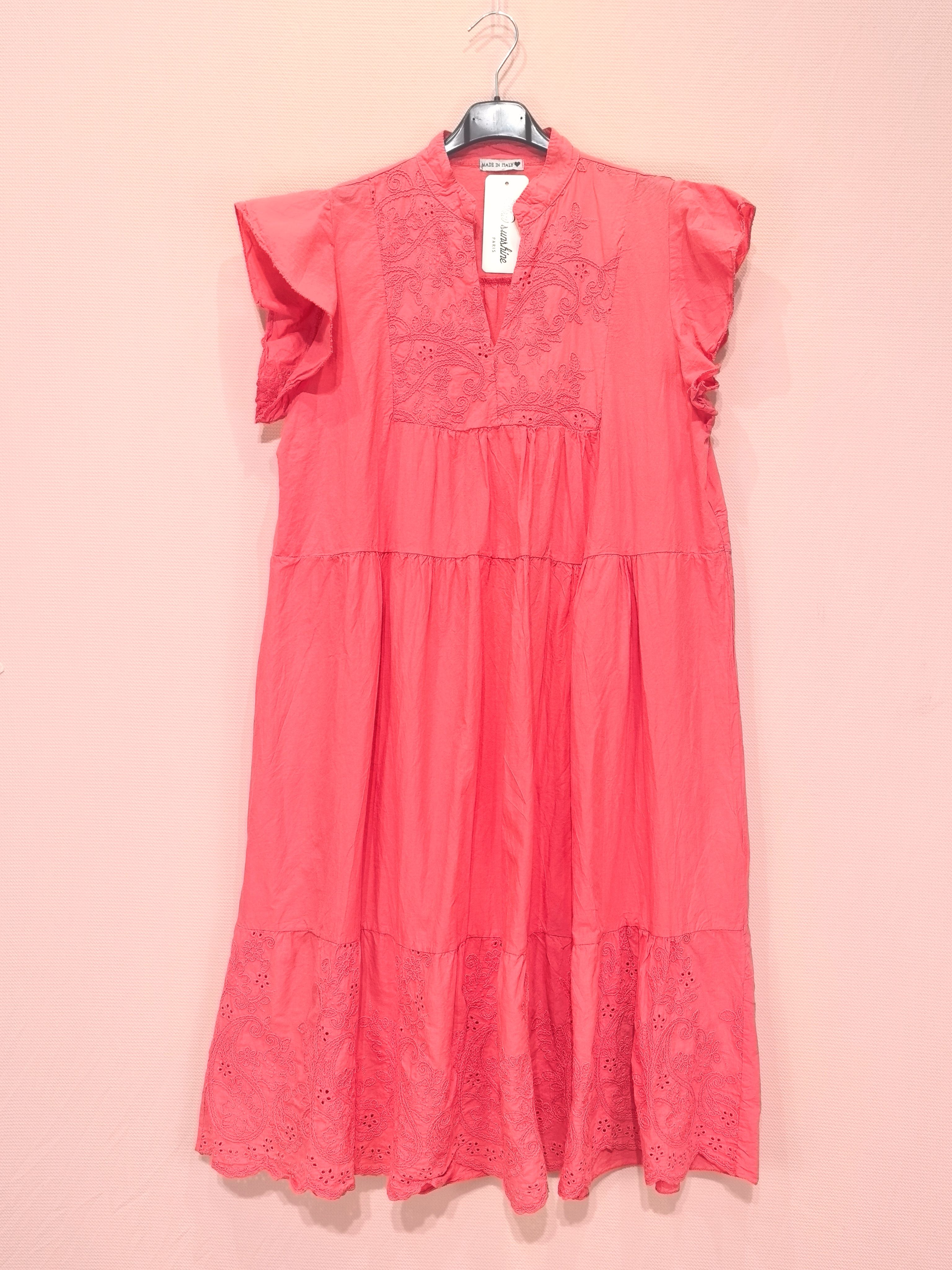 Robe Brodée En Coton (X6)