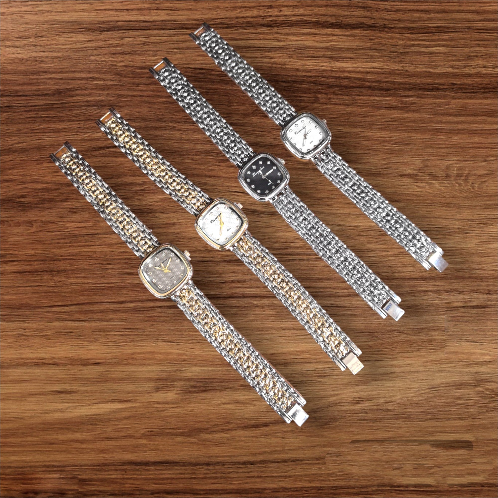 Montres femme bracelets métal 9938A (x5)