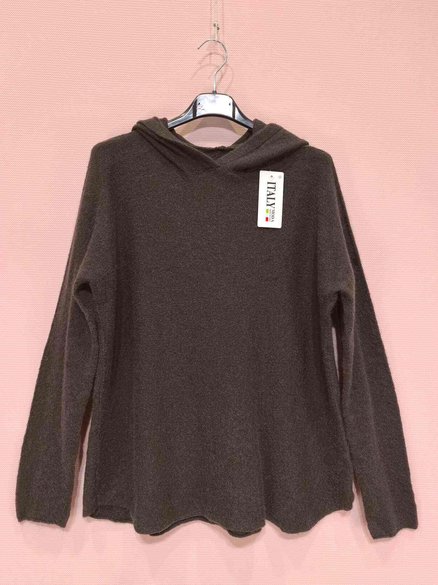 Pull En Maille Doux Avec Capuche (x8)