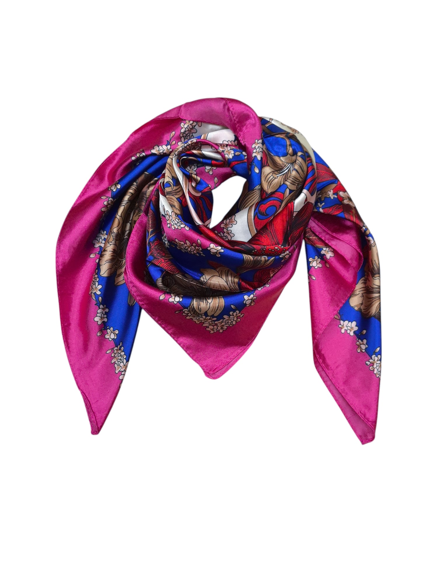 Foulard carré 90cm imprimé fantaisie (x10)#2