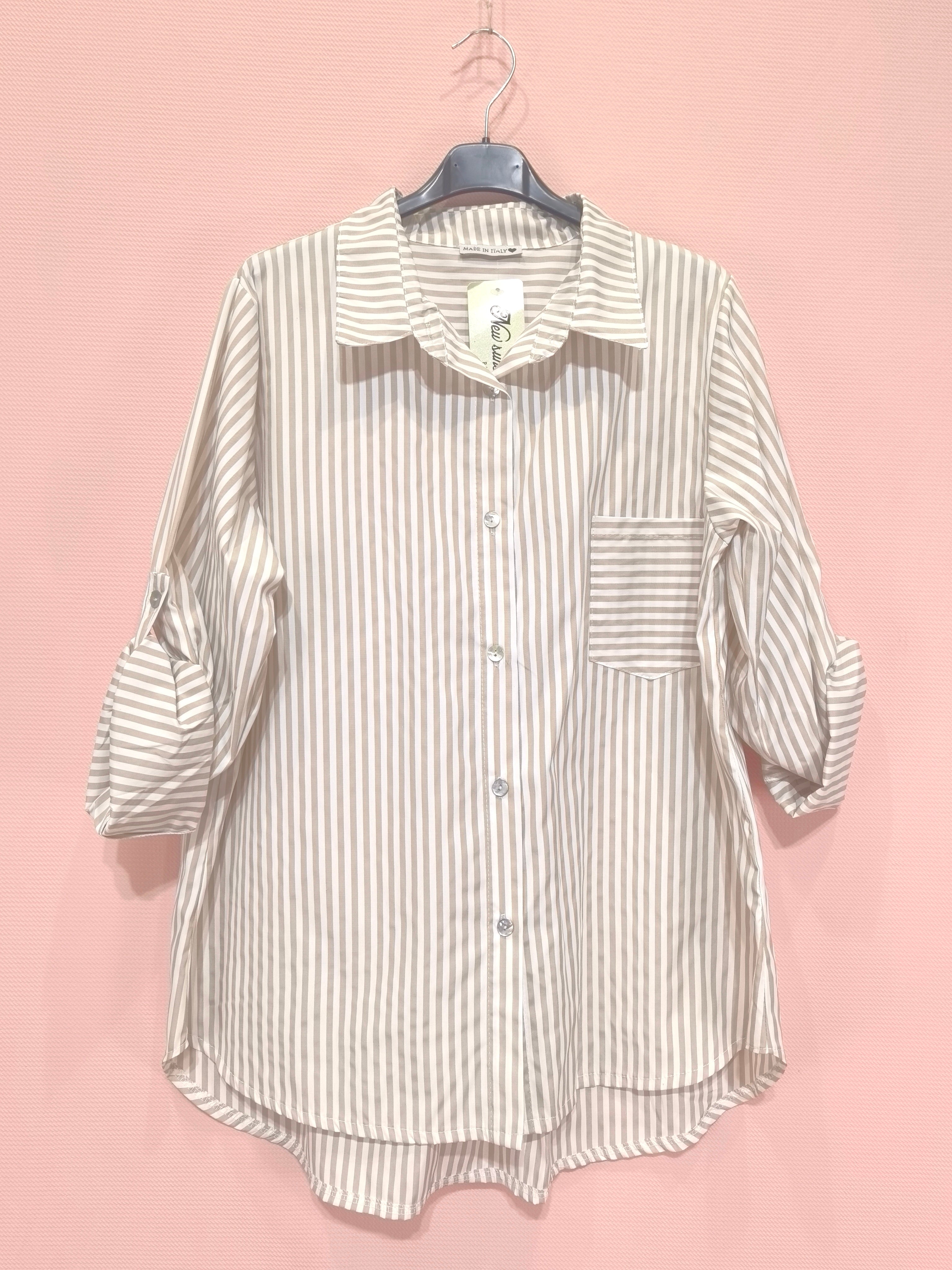 Chemise rayée en coton léger (x6)