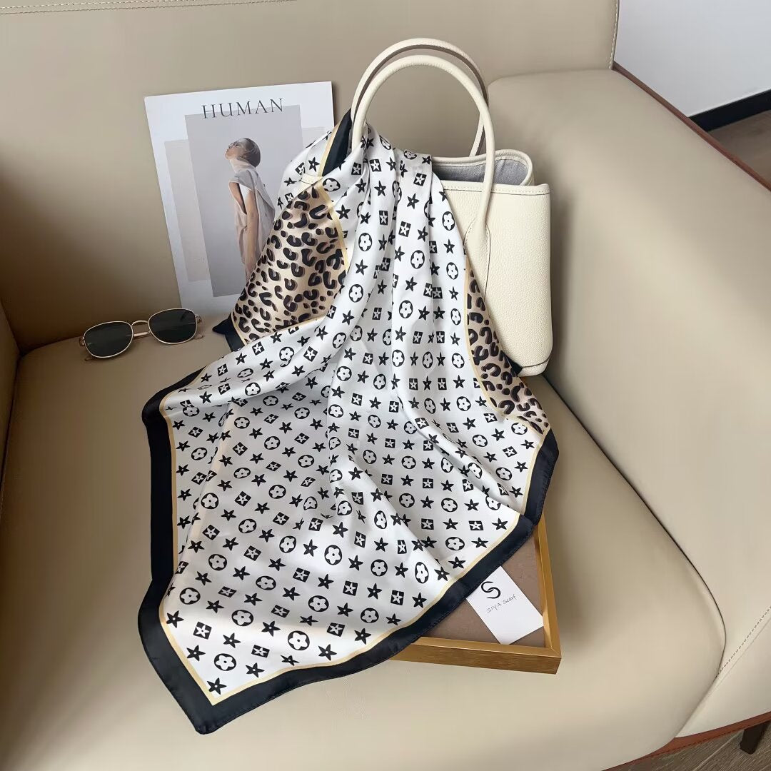 Foulard Carré touche soie 70cmx70cm (x12)#53