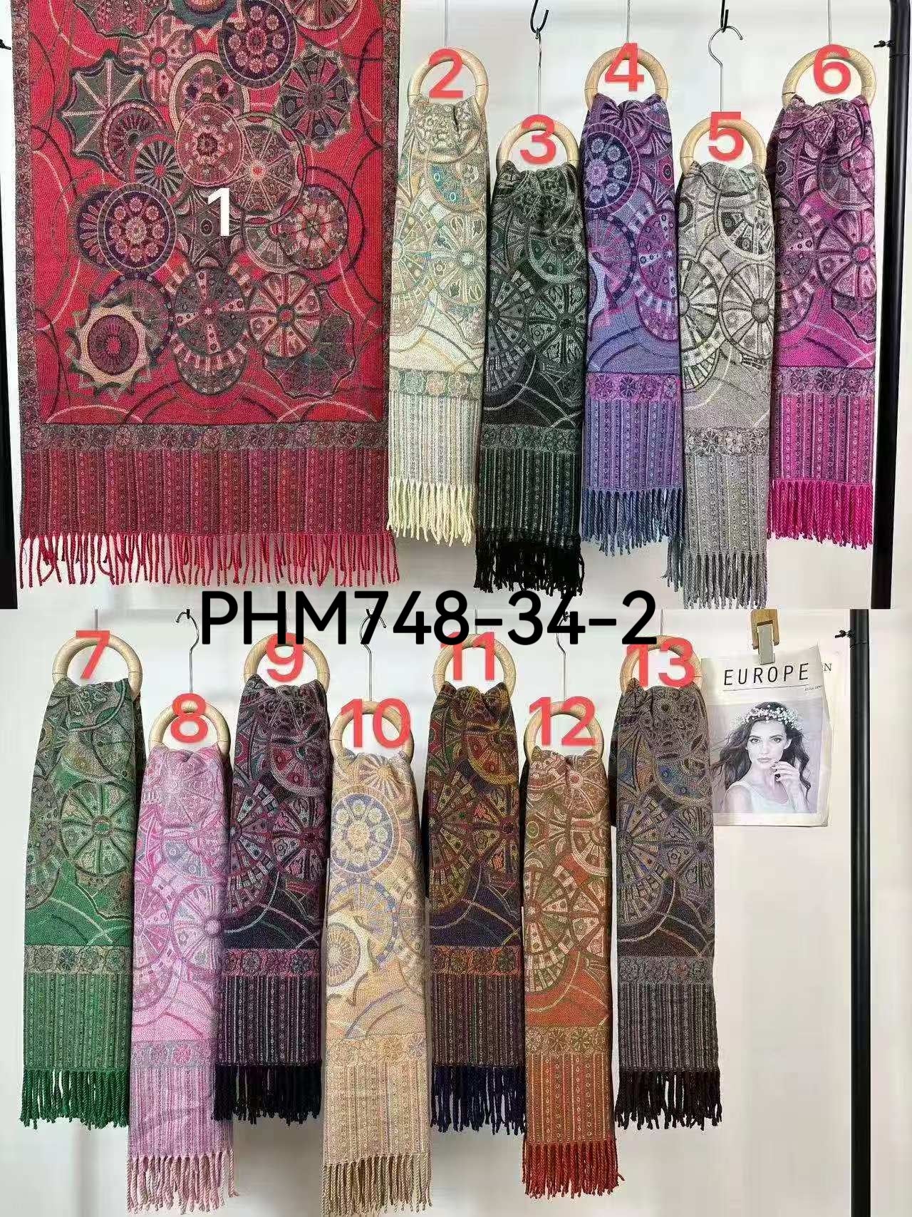 Châle Écharpe   Motif Paisley(x8) #34-2