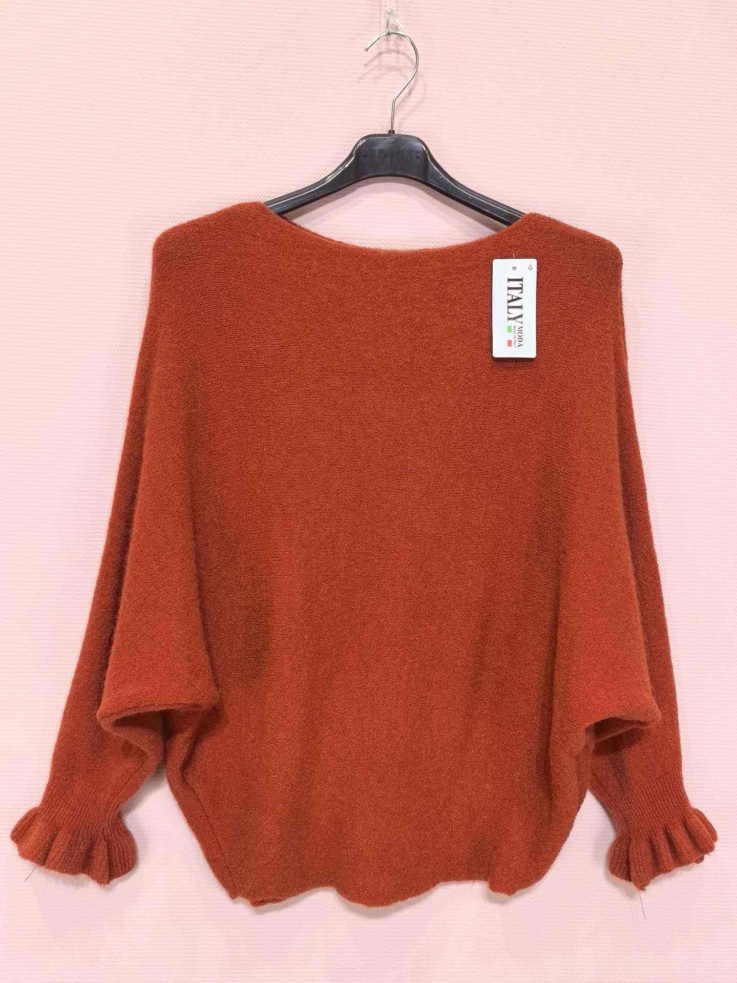 Pull Chauve-Souris à Manches Froncées (x8)