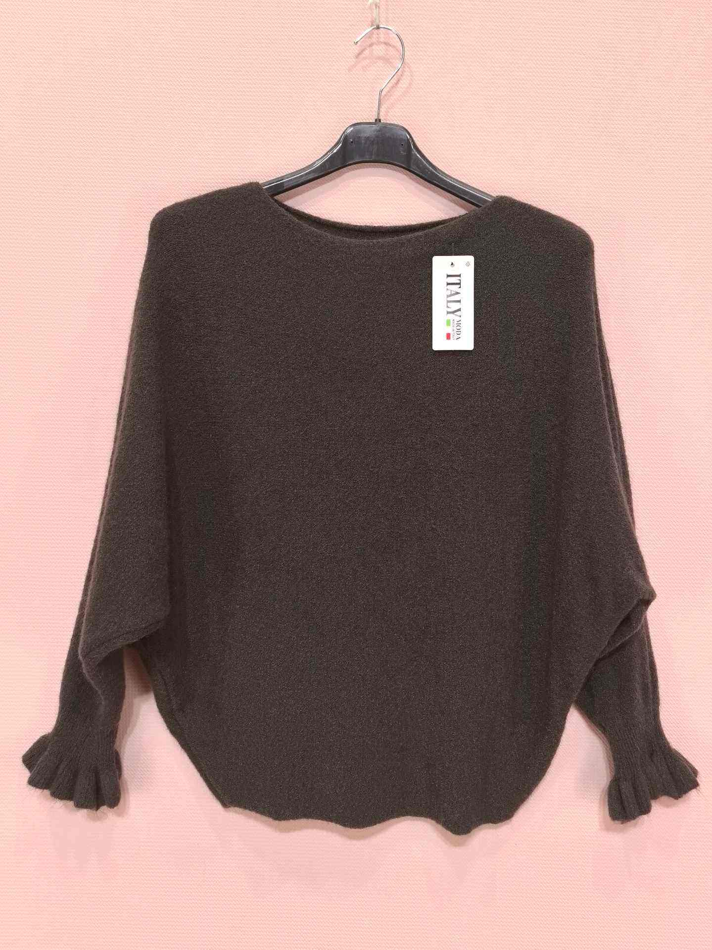 Pull Chauve-Souris à Manches Froncées (x8)