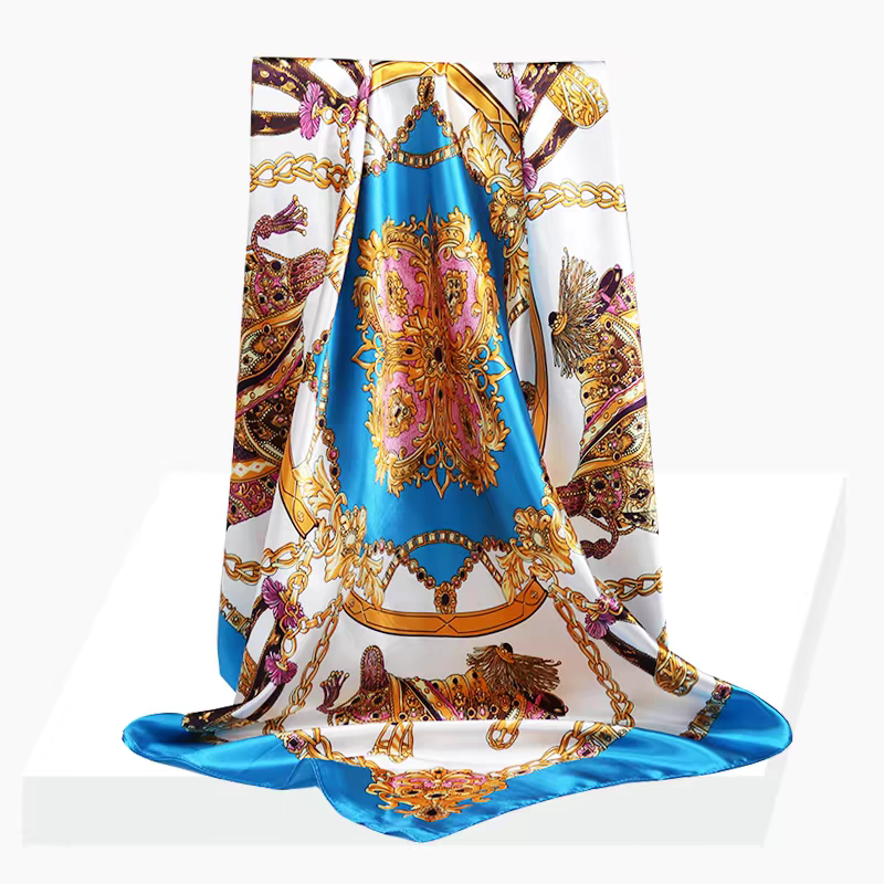 Foulard carré 90cm imprimé fantaisie (x10)#69
