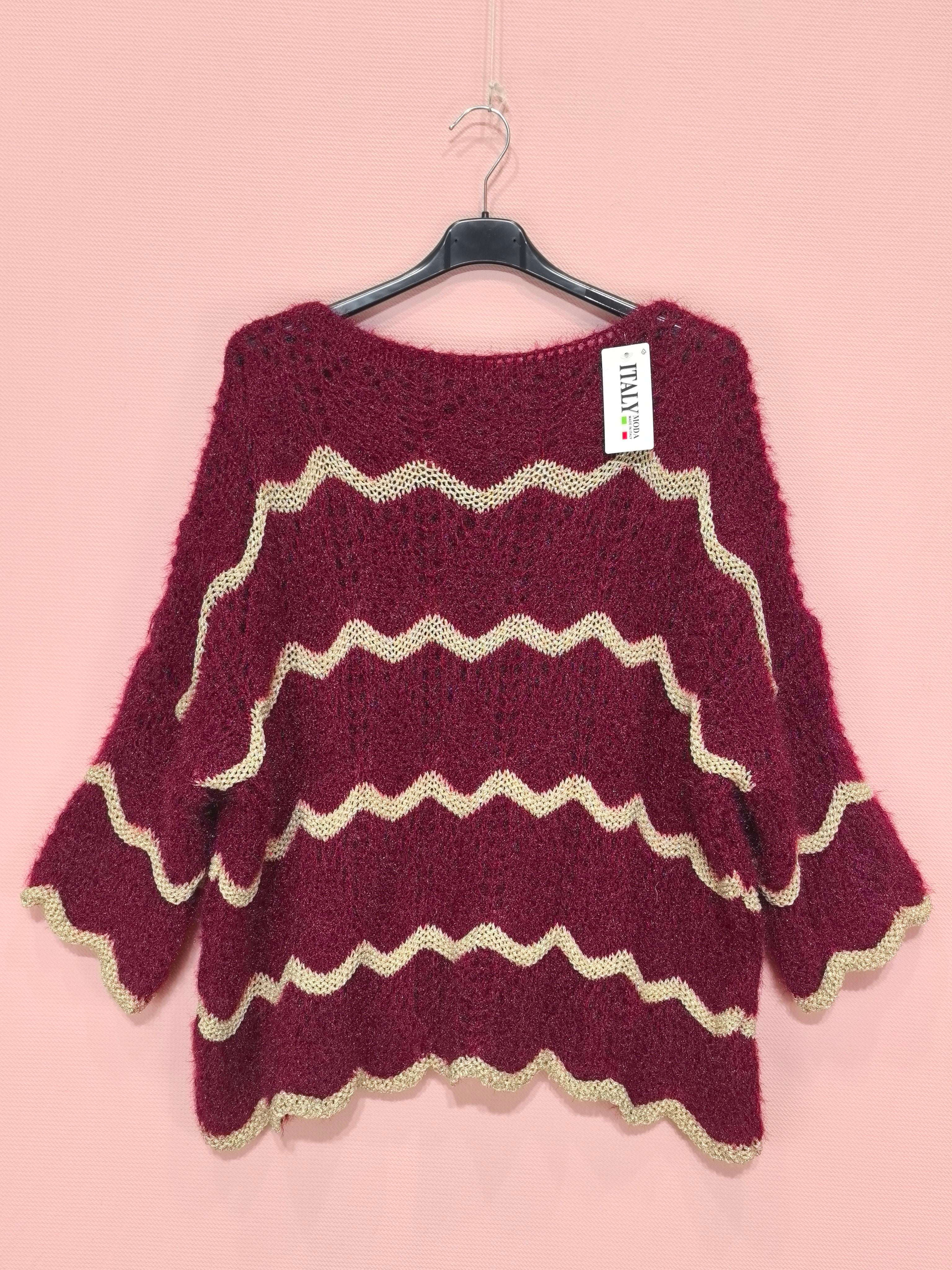 Pull ajouré à volants ondulés (x6)