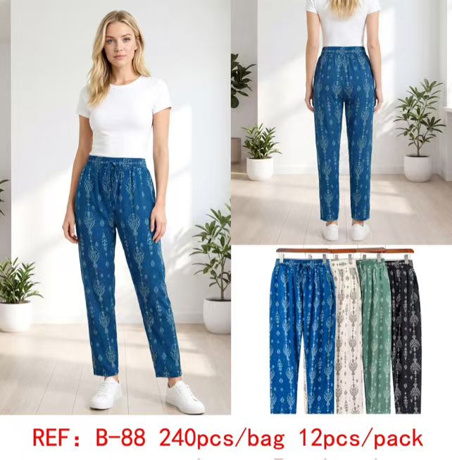 Pantalon Fluide Imprimé (x12)#88