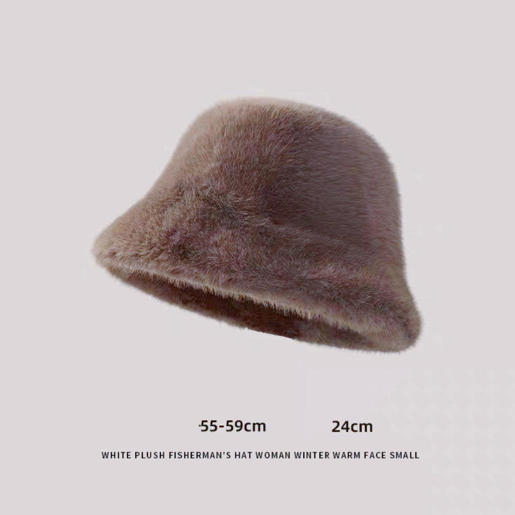 Chapeau Bob fausse fourrure doux (x12)#2