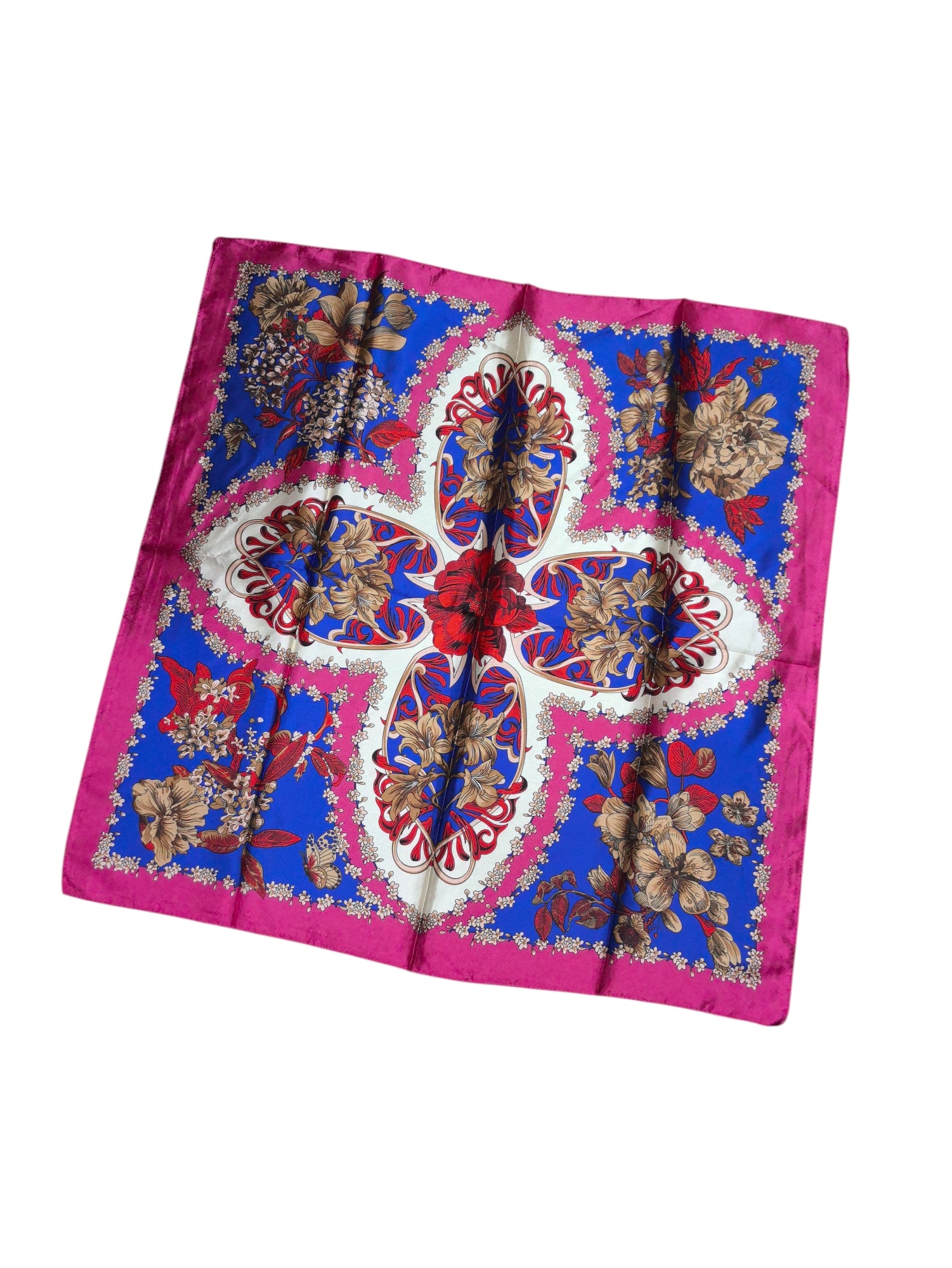 Foulard carré 90cm imprimé fantaisie (x10)#2