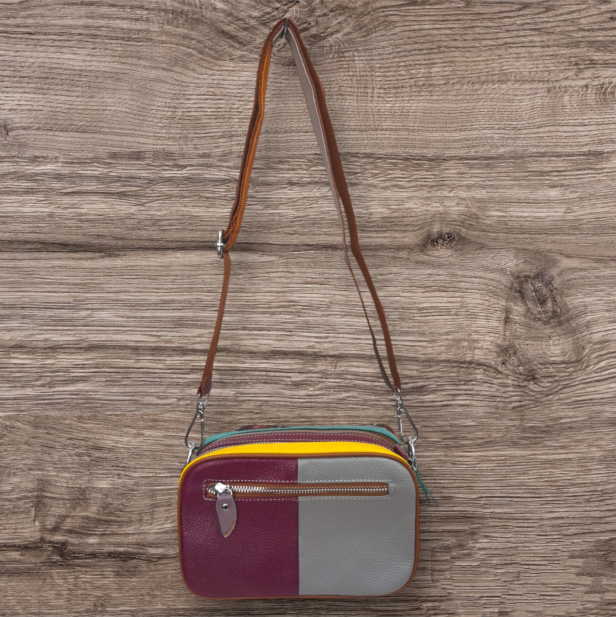 Sac multicouleur en Cuir véritable Pour Femme (X5)