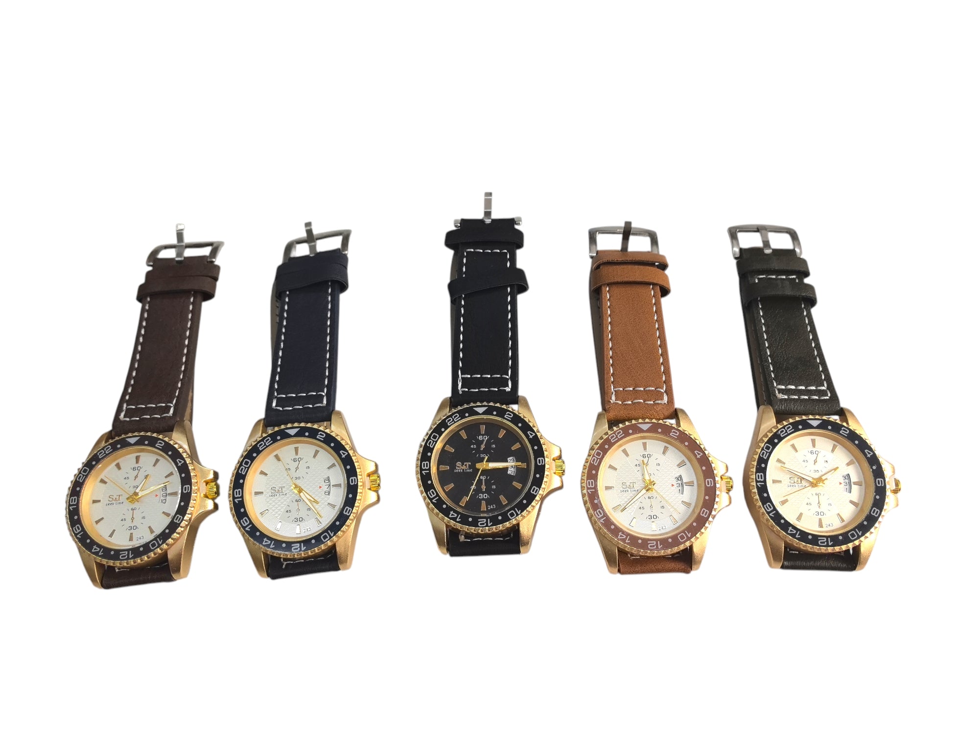 Montre homme avec date (x6)