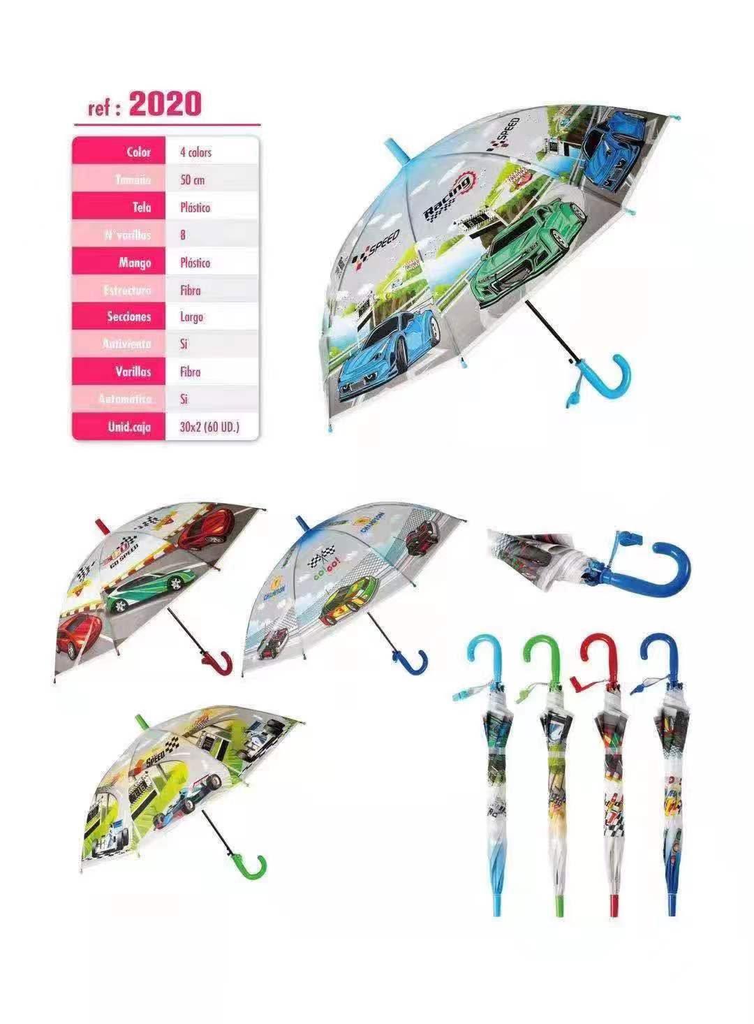 LOT DE 12 - Parapluie transparent ENFANT #2020