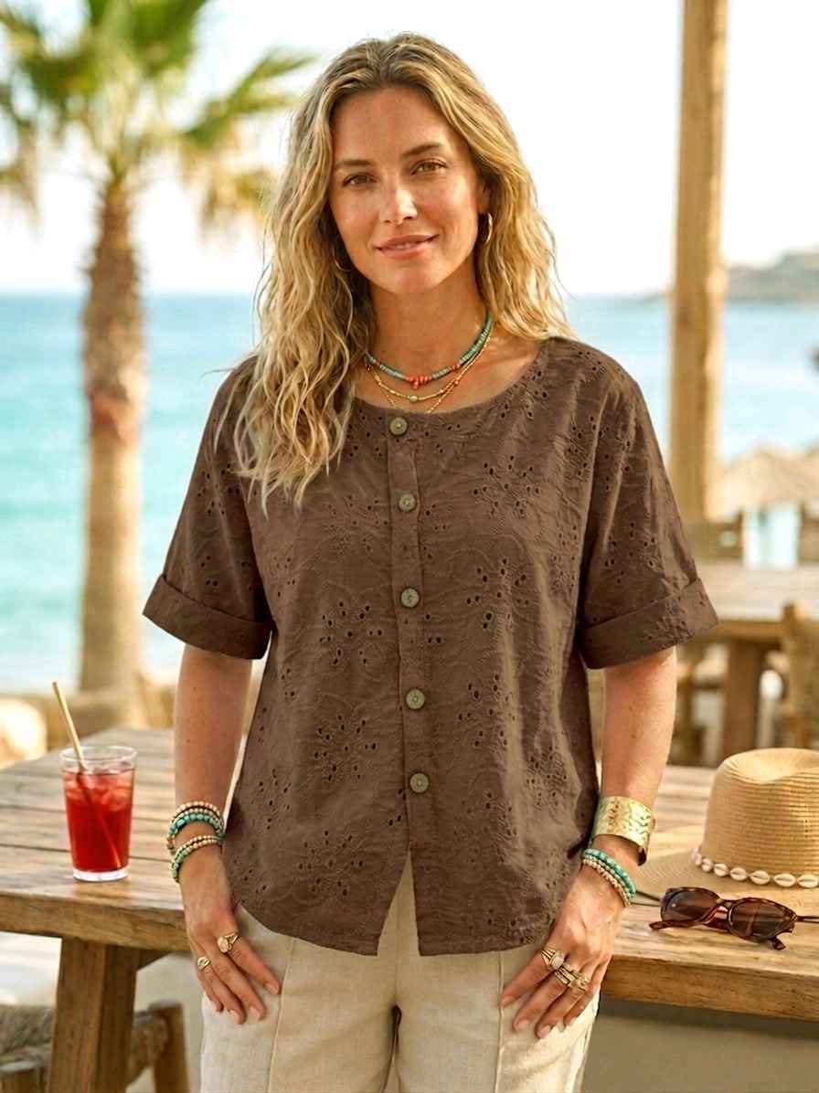 Chemisier en broderie anglaise(x8)