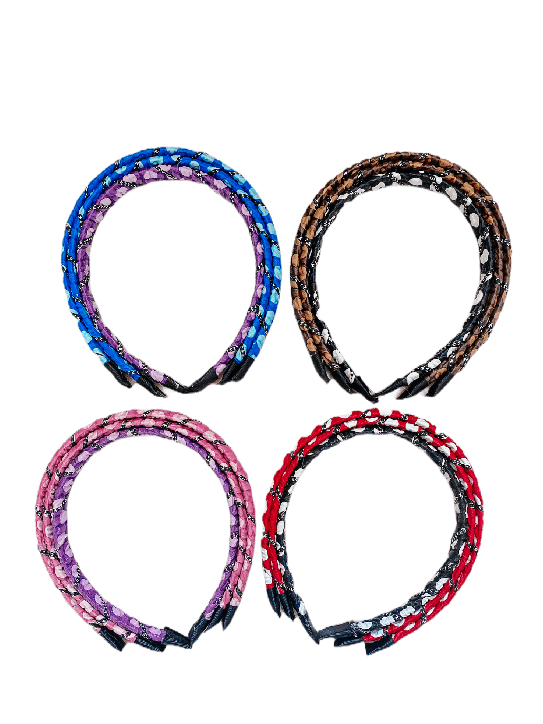 LOT DE 12 - Serre-tête similicuir petit pois 0,60€/unité | Grossiste-pro