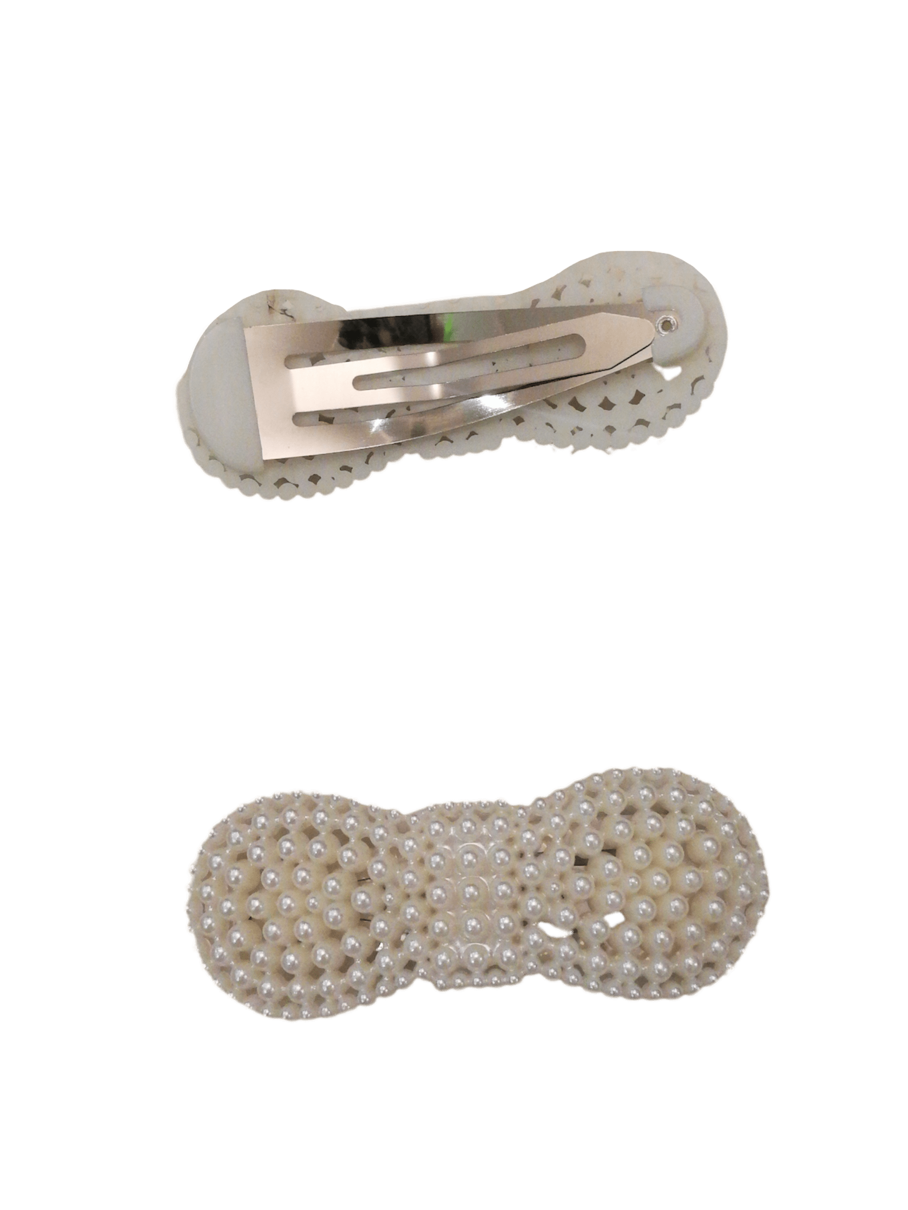 LOT DE 12 - Barrettes Pinces perles noeud rond 0,60€/unité | Grossiste-pro