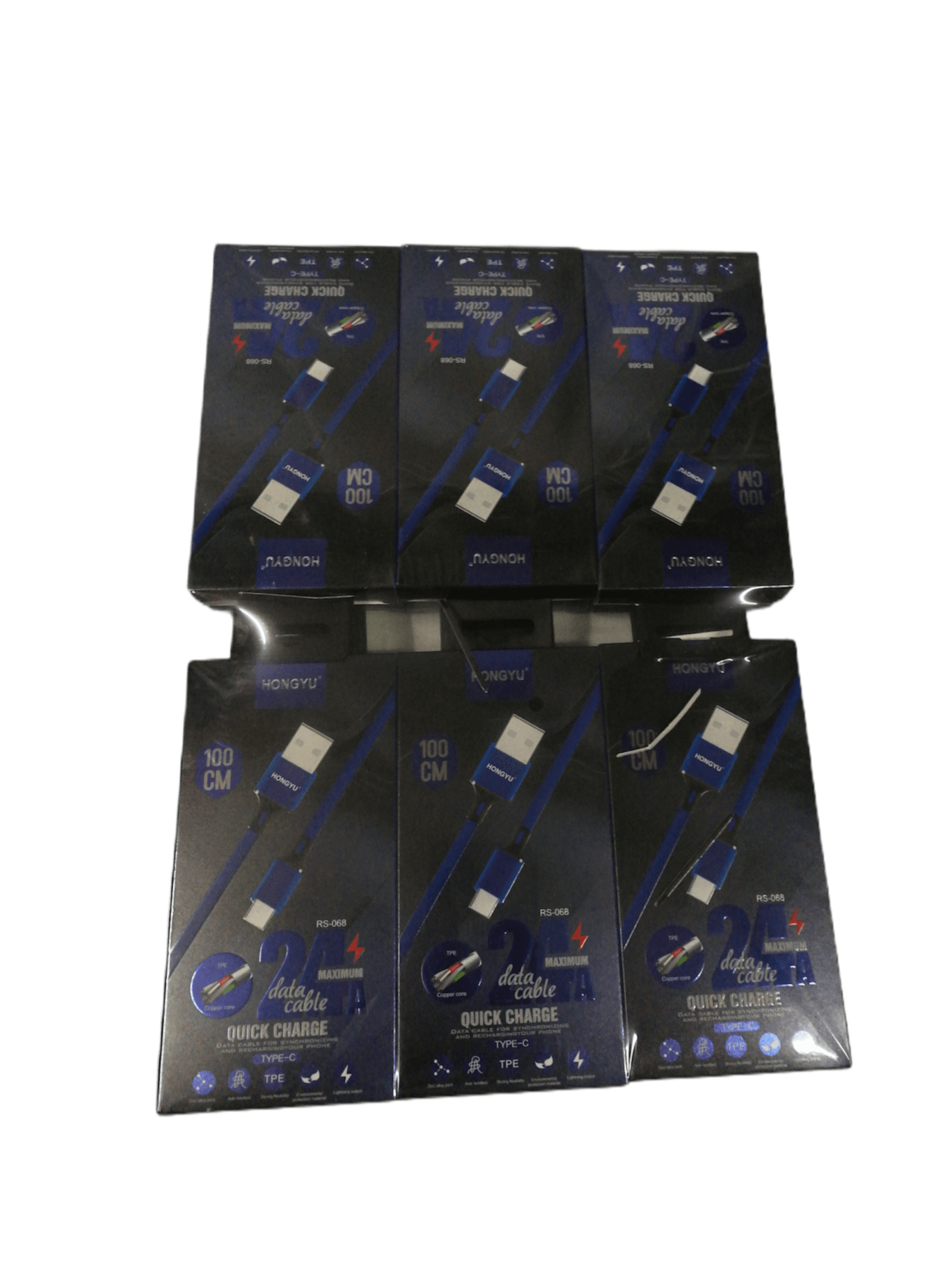 LOT DE 12 - USB-C câble chargeur nylon 2,00€/unité | Grossiste-pro