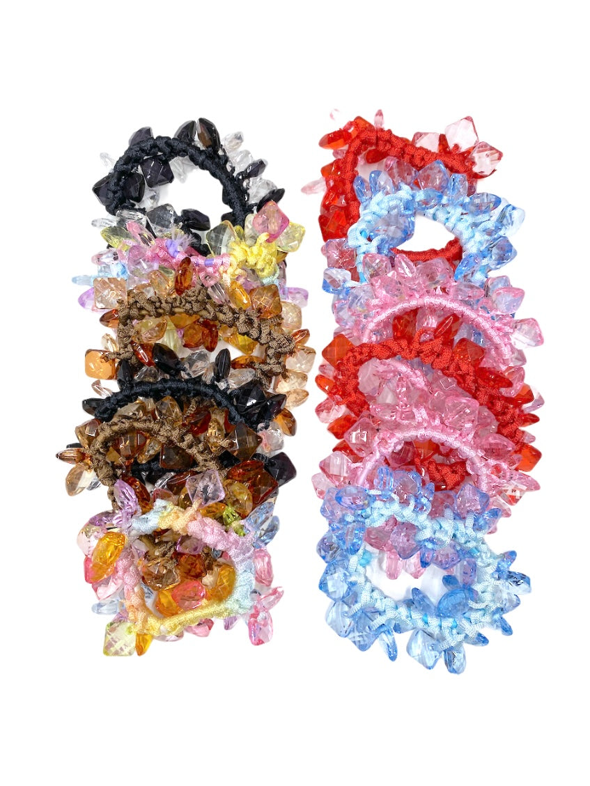 Chouchou élastique cube     (x12)