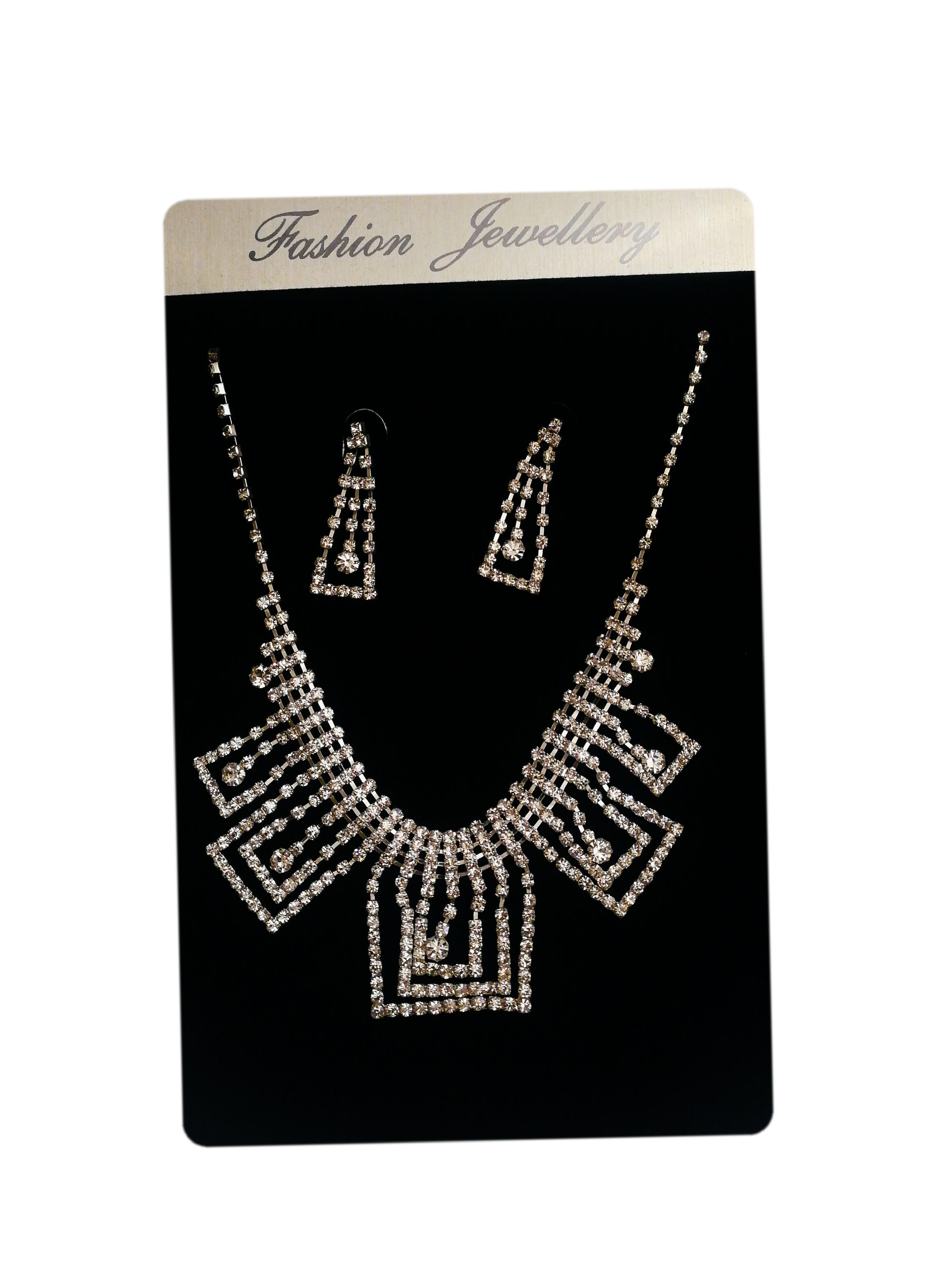 MARIAGE - Parure Eleonore (Collier + Boucles d'oreilles) | Grossiste-pro