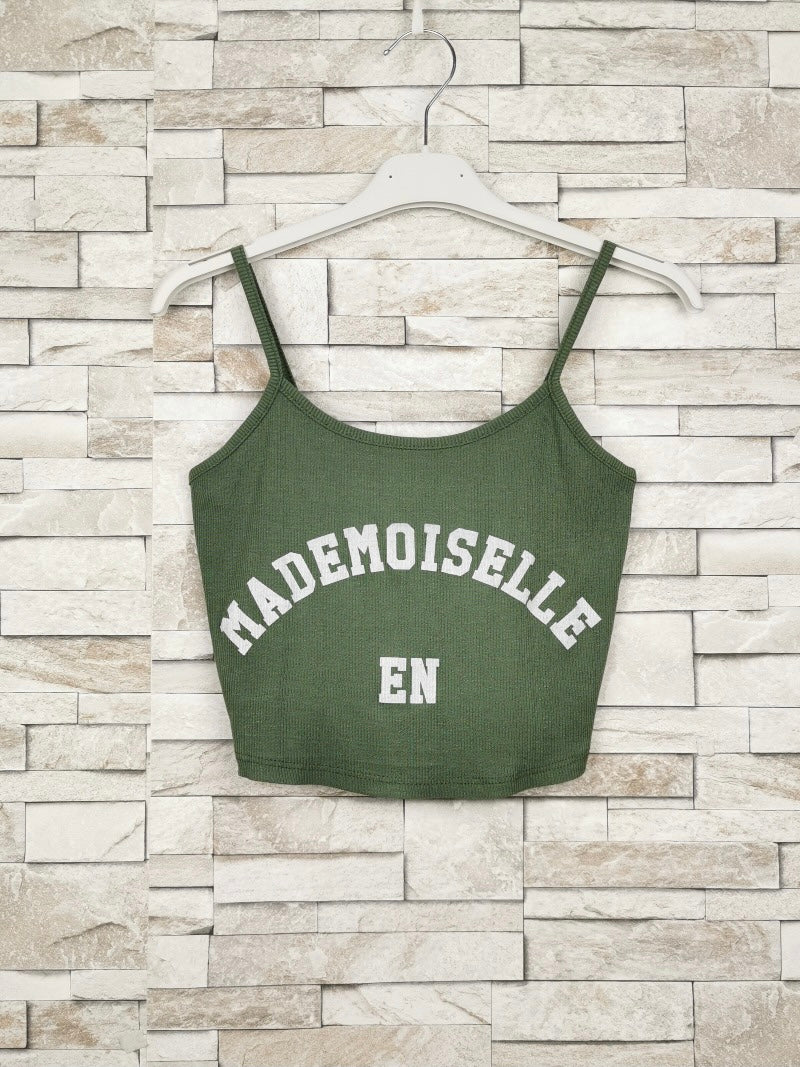 Débardeur crop top Mademoiselle (x12)