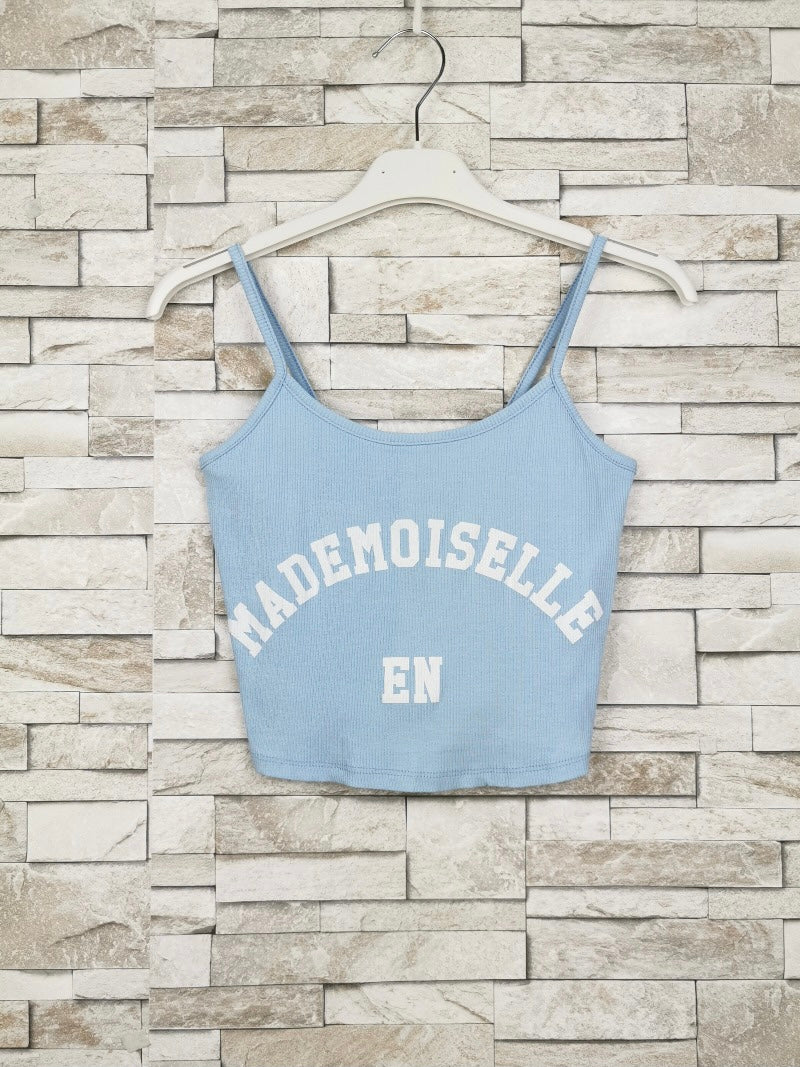 Débardeur crop top Mademoiselle (x12)
