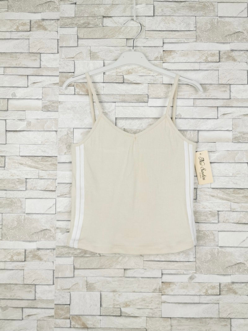 Débardeur crop top bande (x12)