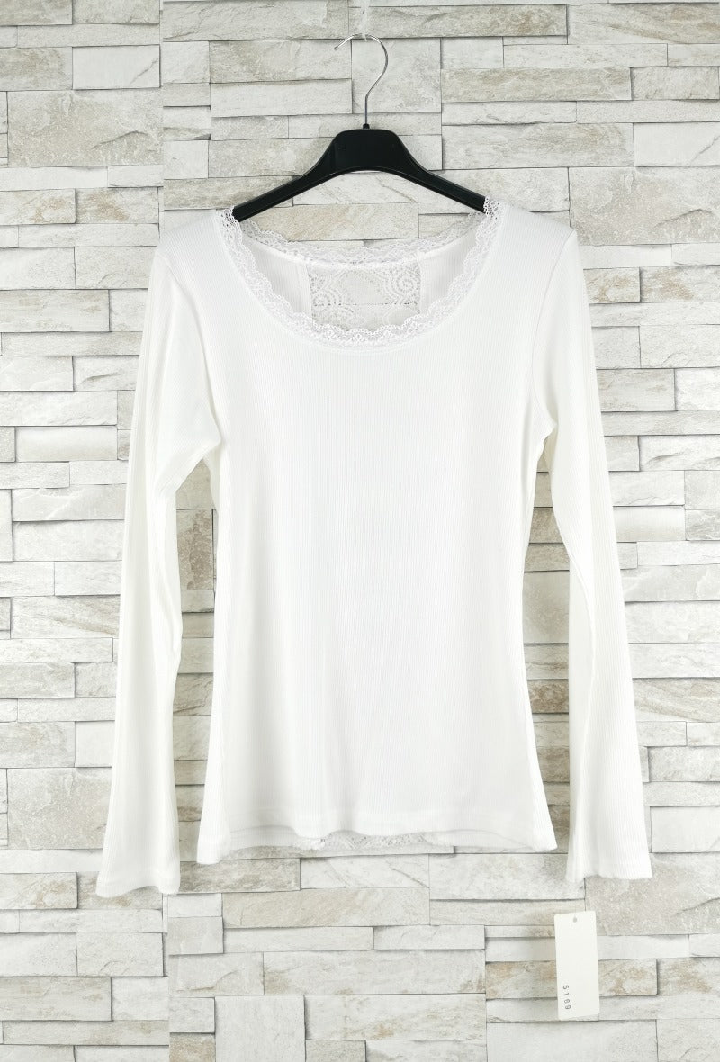T-shirt en dentelle manche longue  (x9)