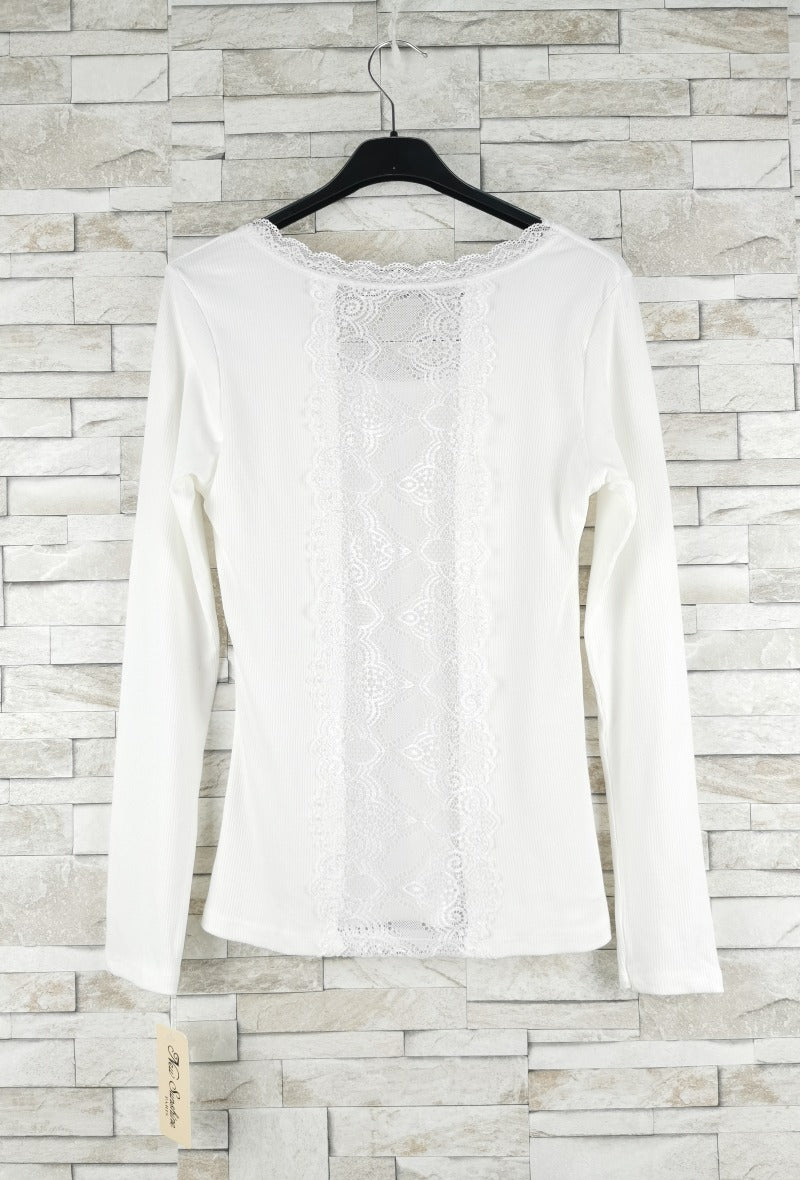 T-shirt en dentelle manche longue  (x9)