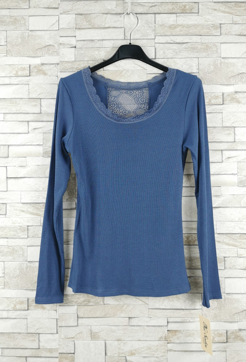 T-shirt en dentelle manche longue  (x9)
