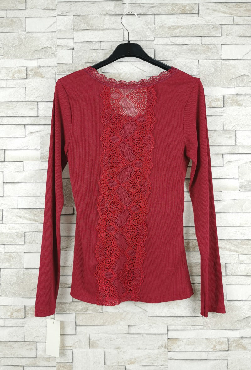 T-shirt en dentelle manche longue  (x9)