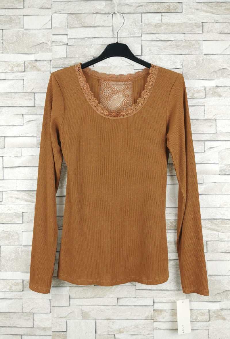 T-shirt en dentelle manche longue  (x9)