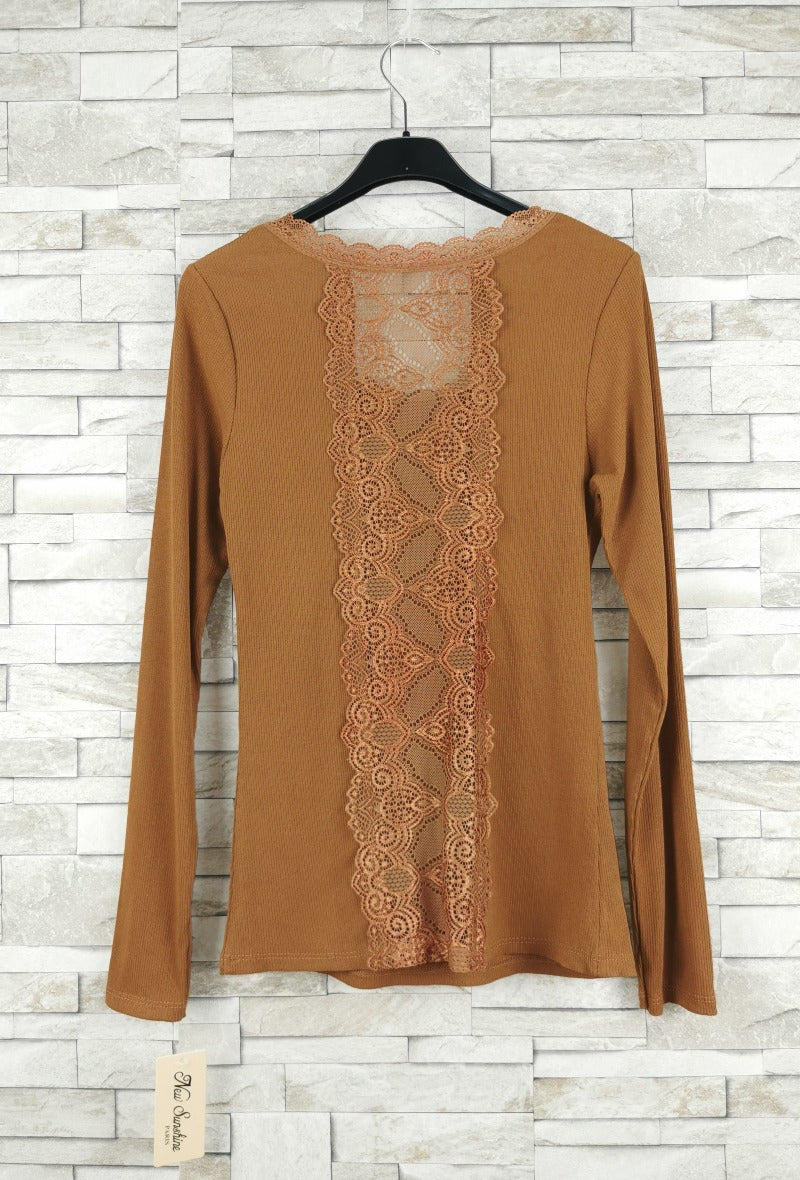 T-shirt en dentelle manche longue  (x9)