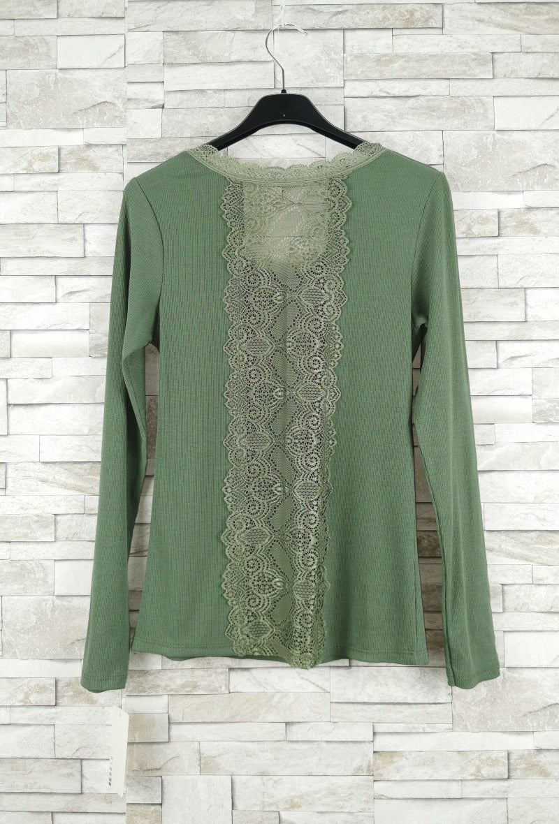 T-shirt en dentelle manche longue  (x9)