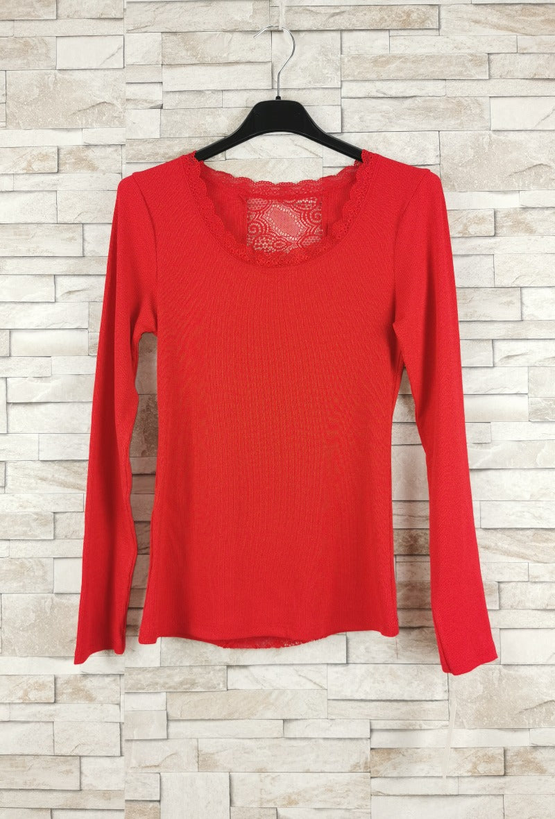 T-shirt en dentelle manche longue  (x9)