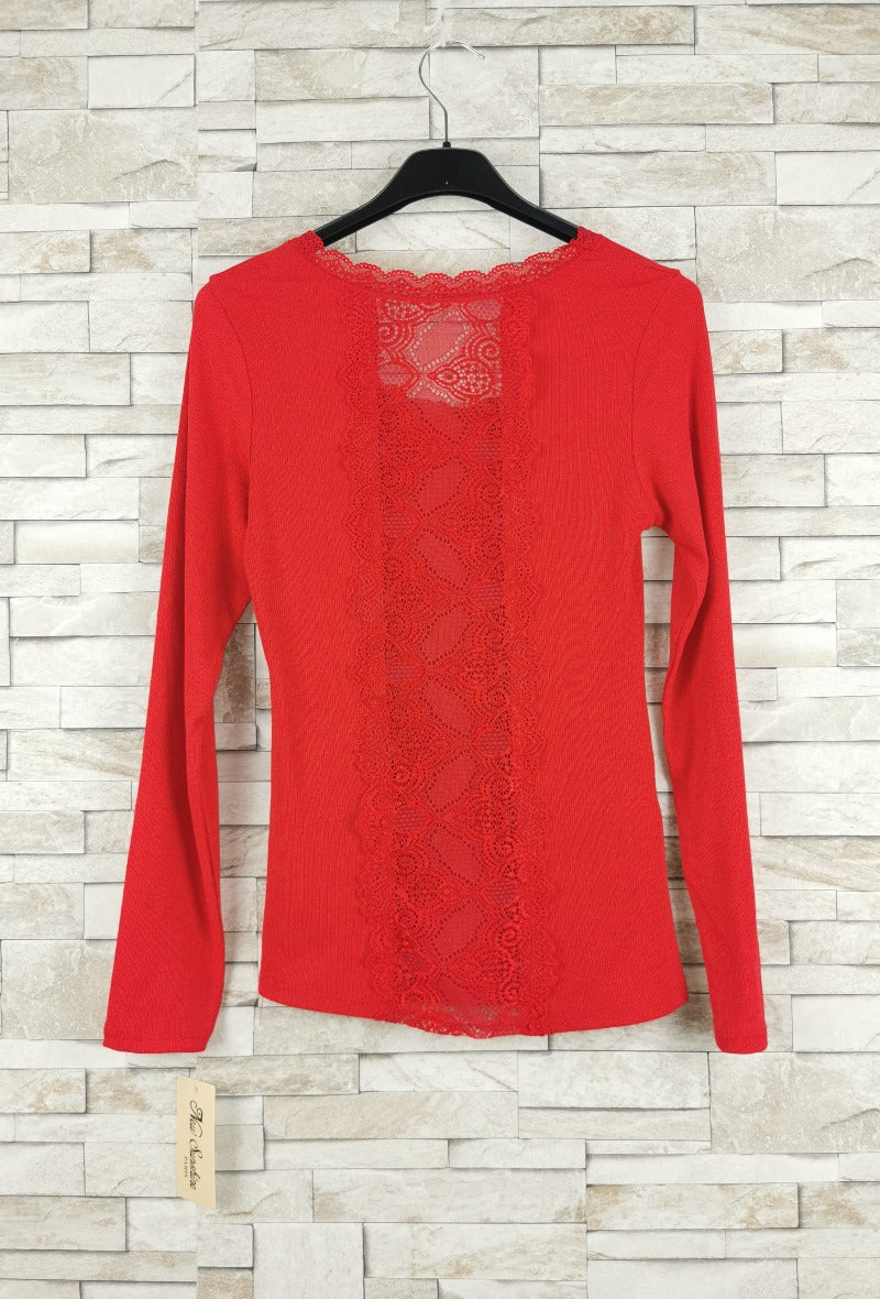 T-shirt en dentelle manche longue  (x9)