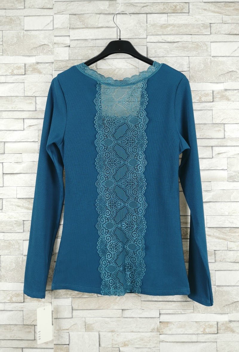 T-shirt en dentelle manche longue  (x9)