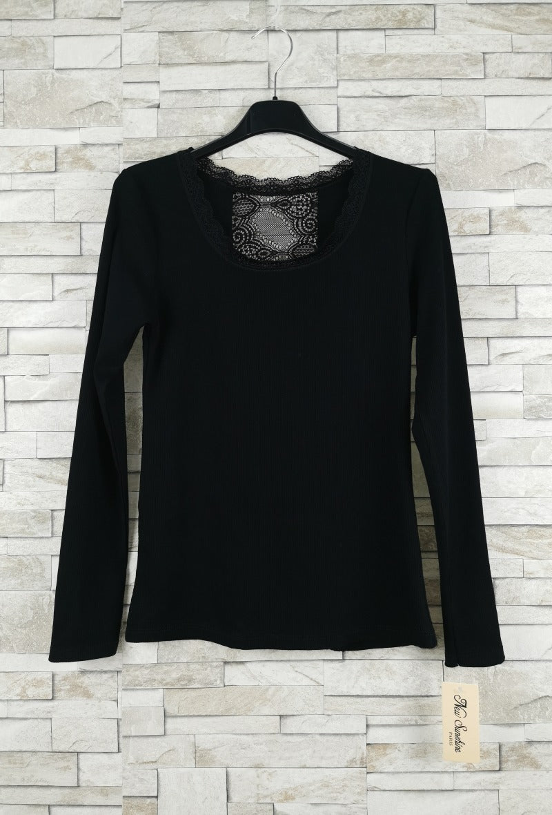 T-shirt en dentelle manche longue  (x9)