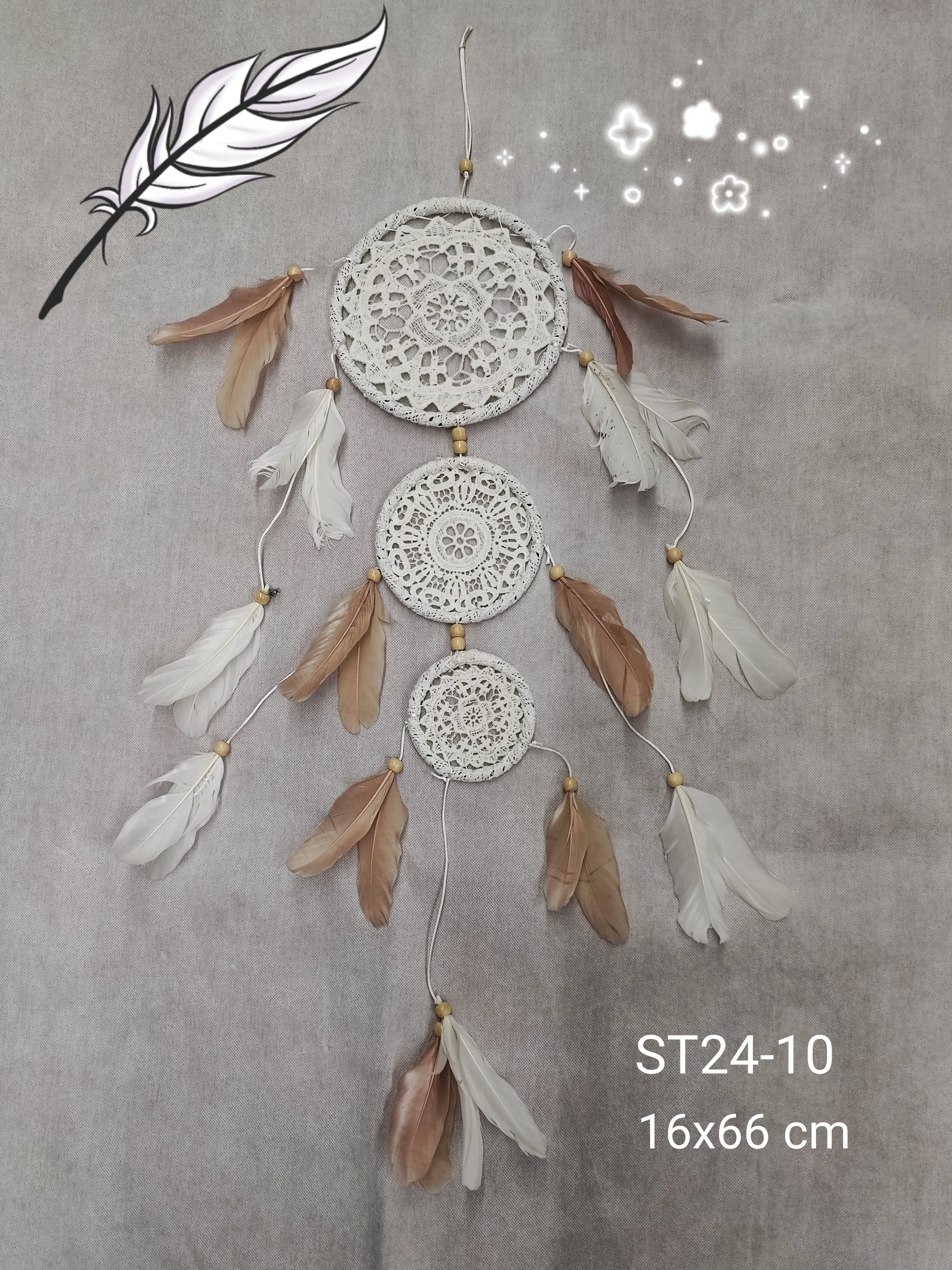 Déco Attrape-rêve pureté (x3)