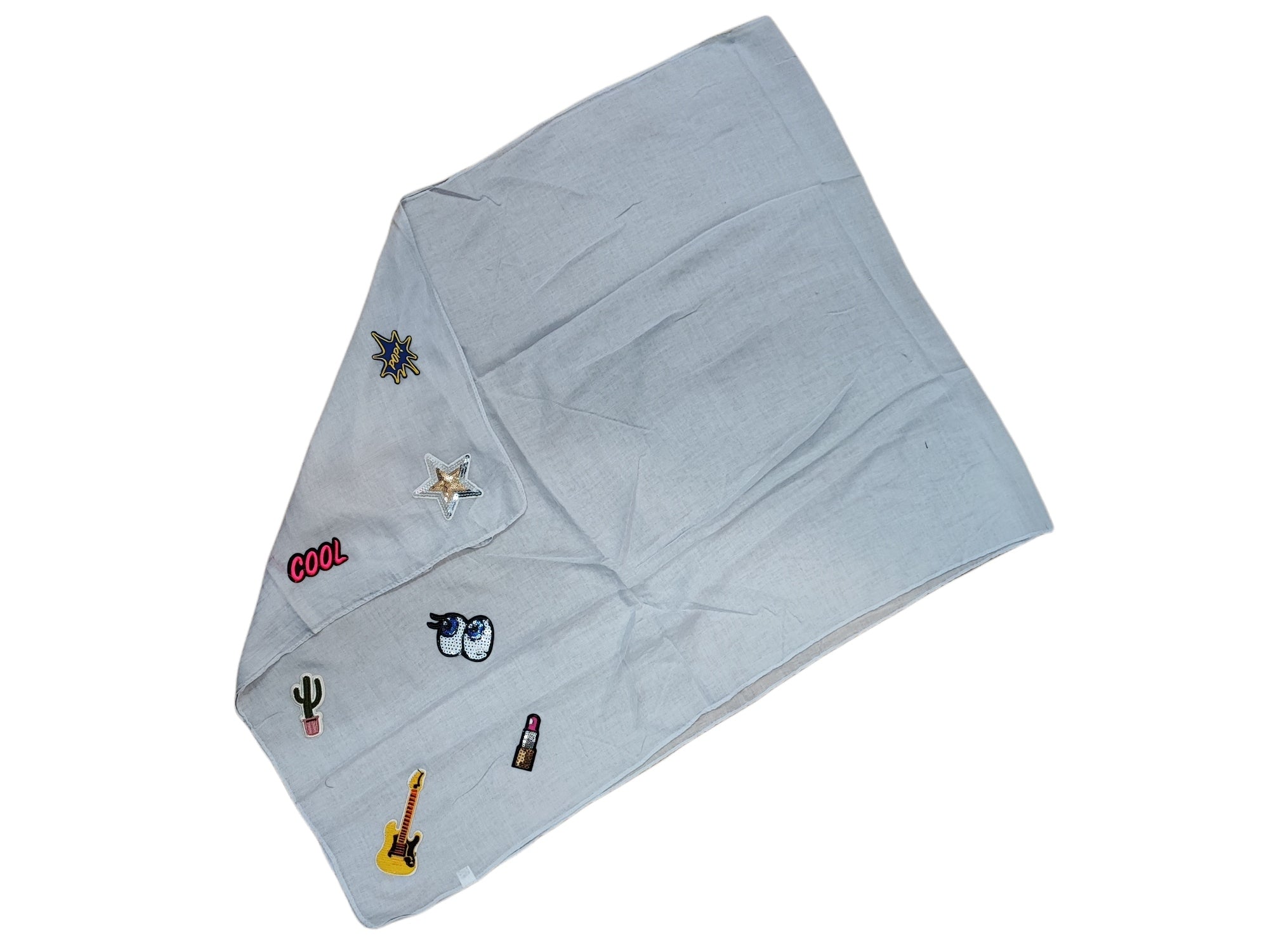 Foulard châle Ecusson brodé thermocollant(x12)