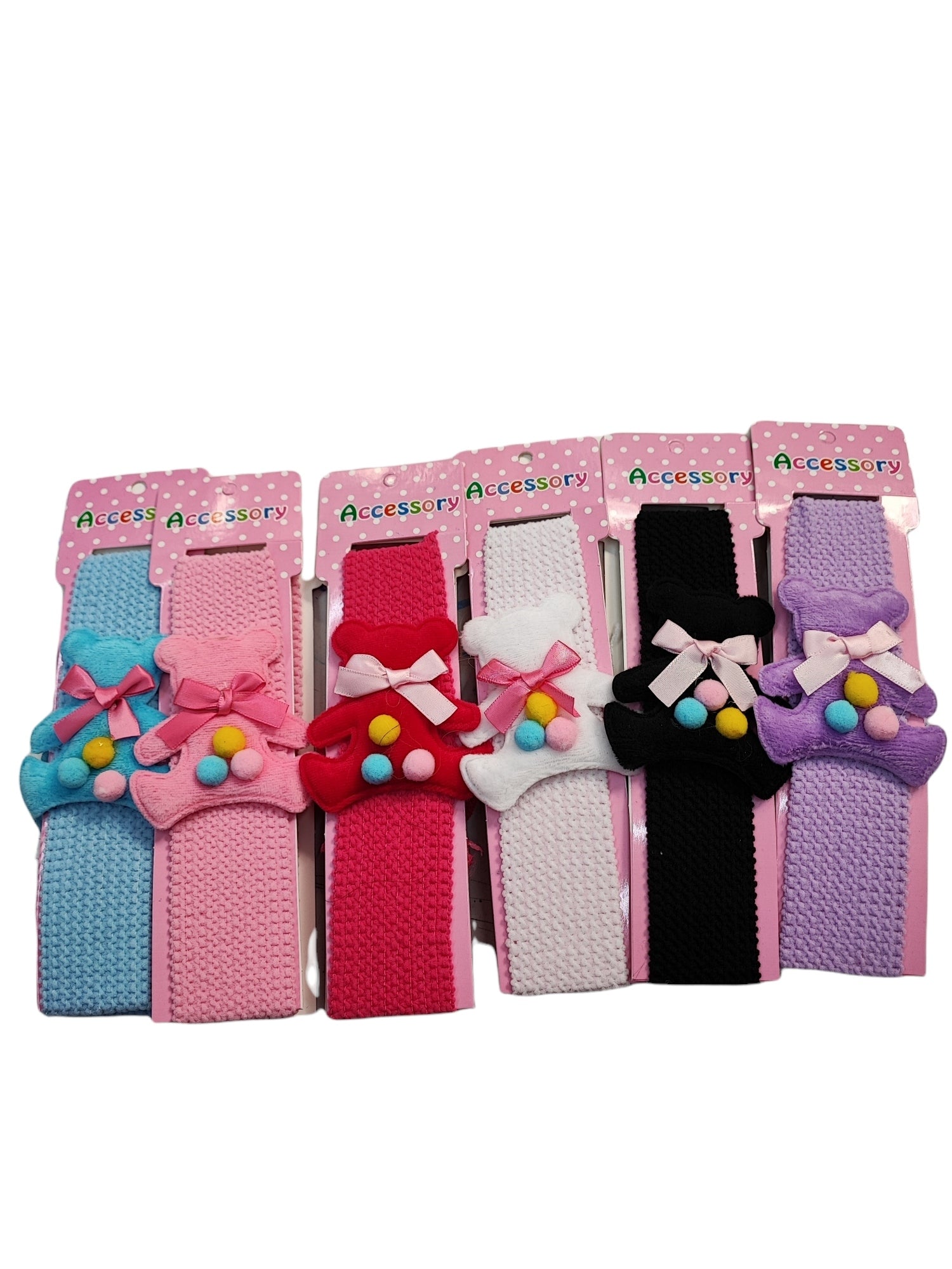 Bandeaux enfant motif ours (x12)