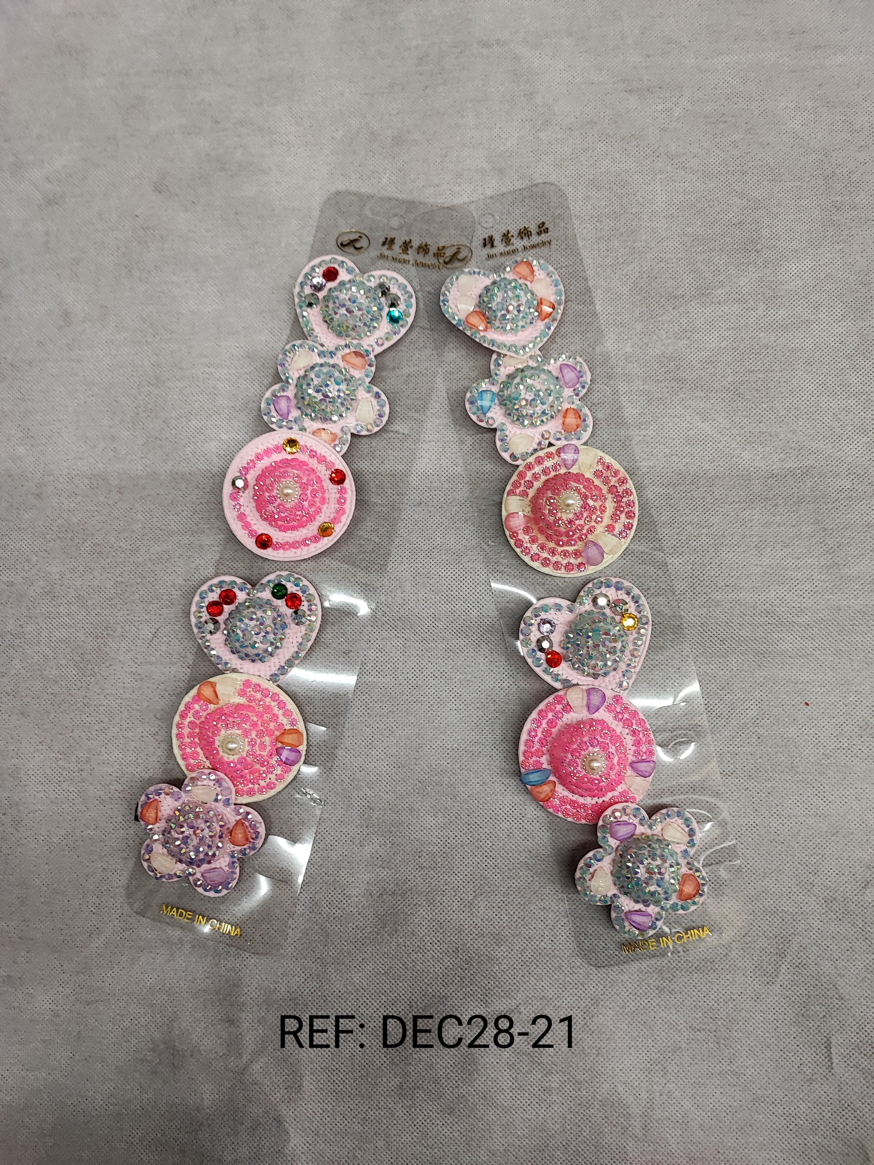 Barrette pince Enfant motif fantaisie (2x12)