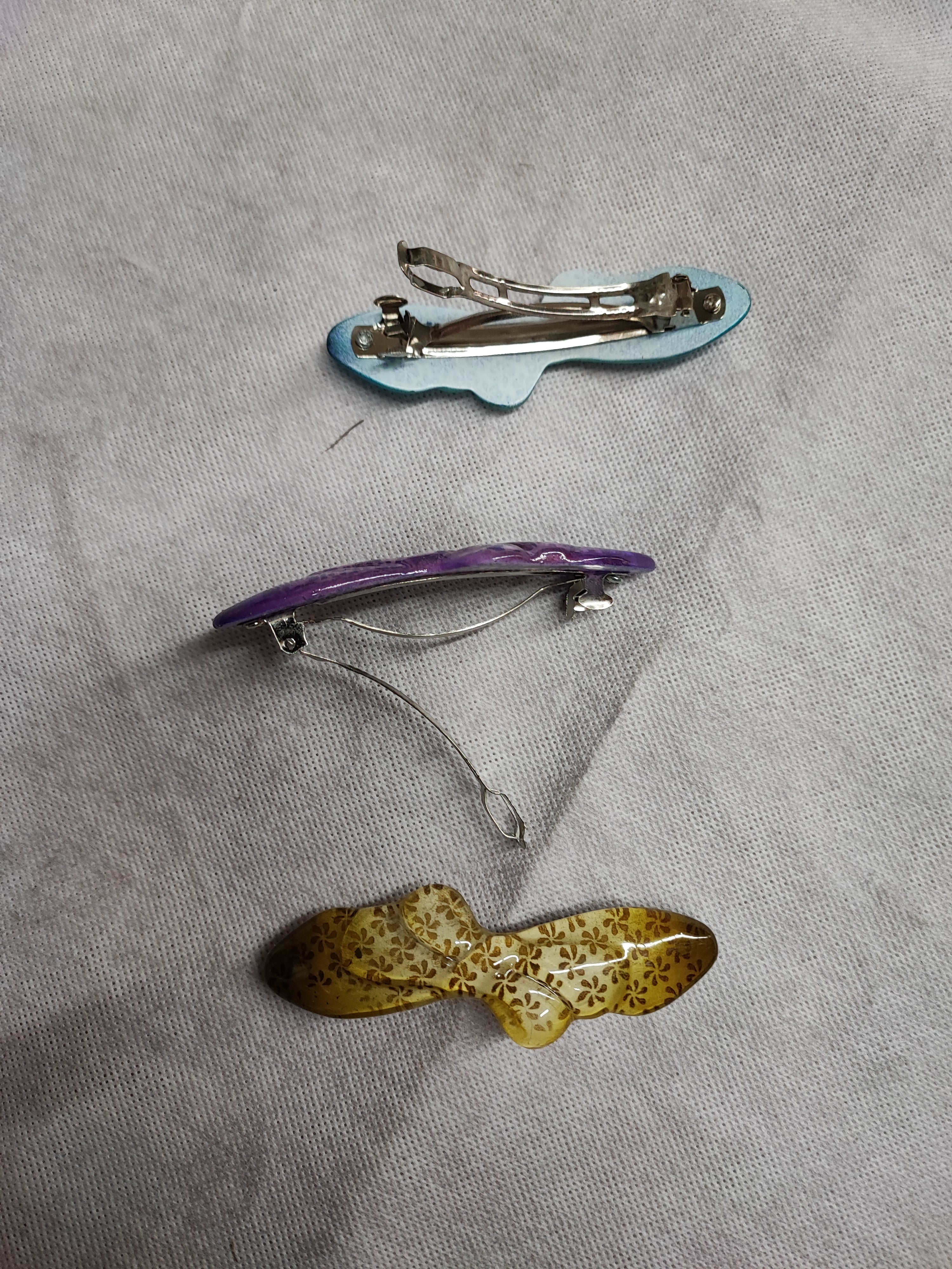 Barrette pince cheveux clip (2x12)